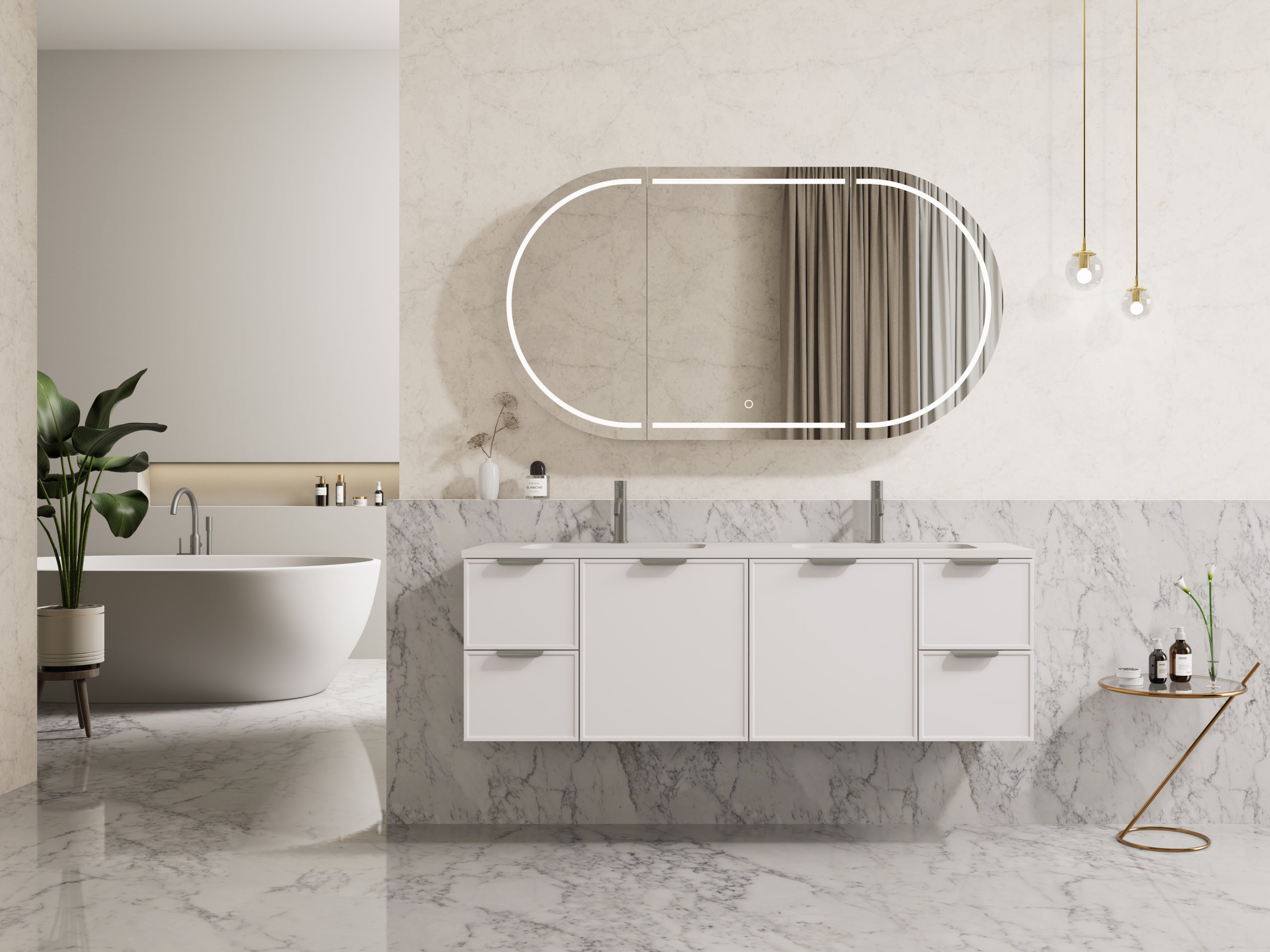 Ceto Miami 1500mm Wall Hung Vanity Cabinet CM1521W