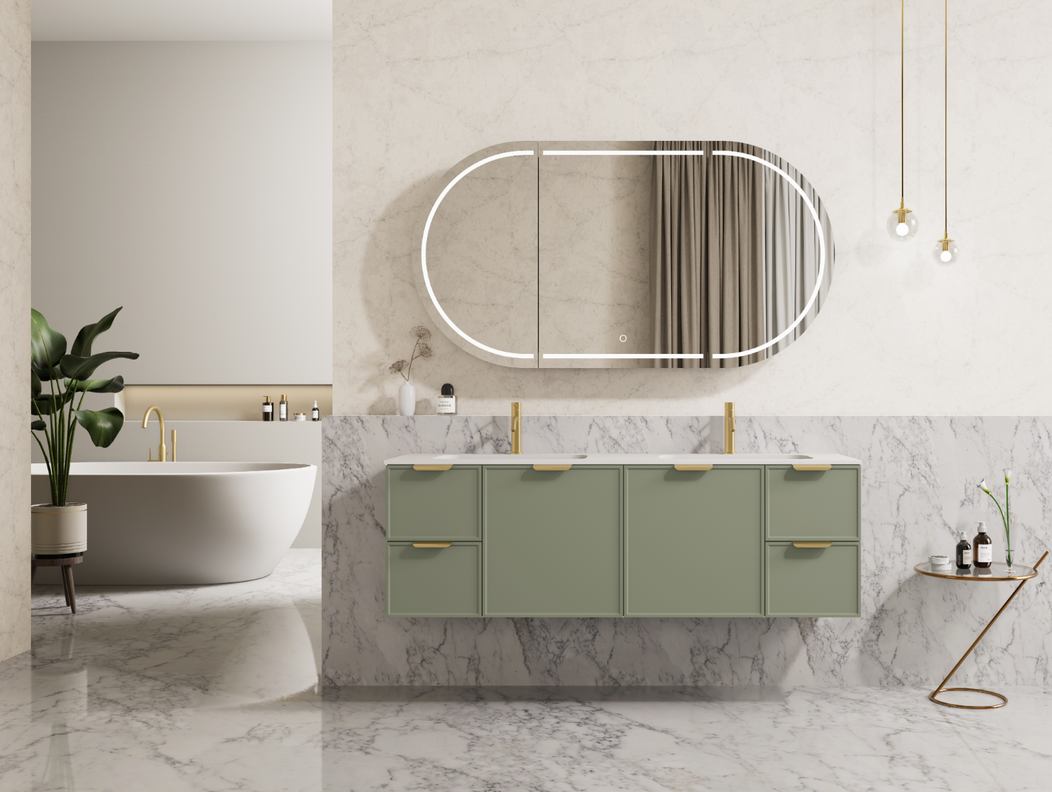Ceto Miami 1500mm Wall Hung Vanity Cabinet CM1521W