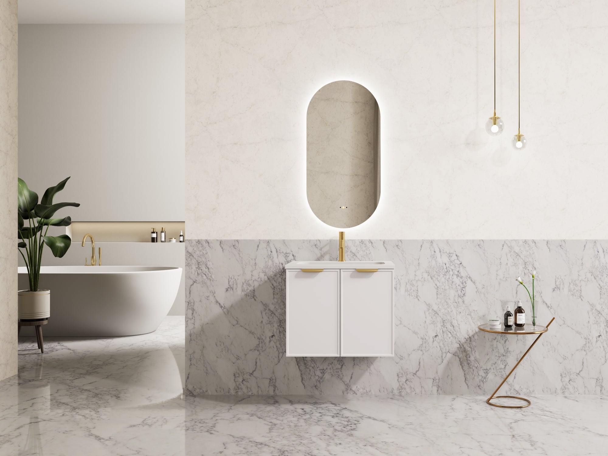 Ceto Miami 600mm Wall Hung Vanity Cabinet CM64W