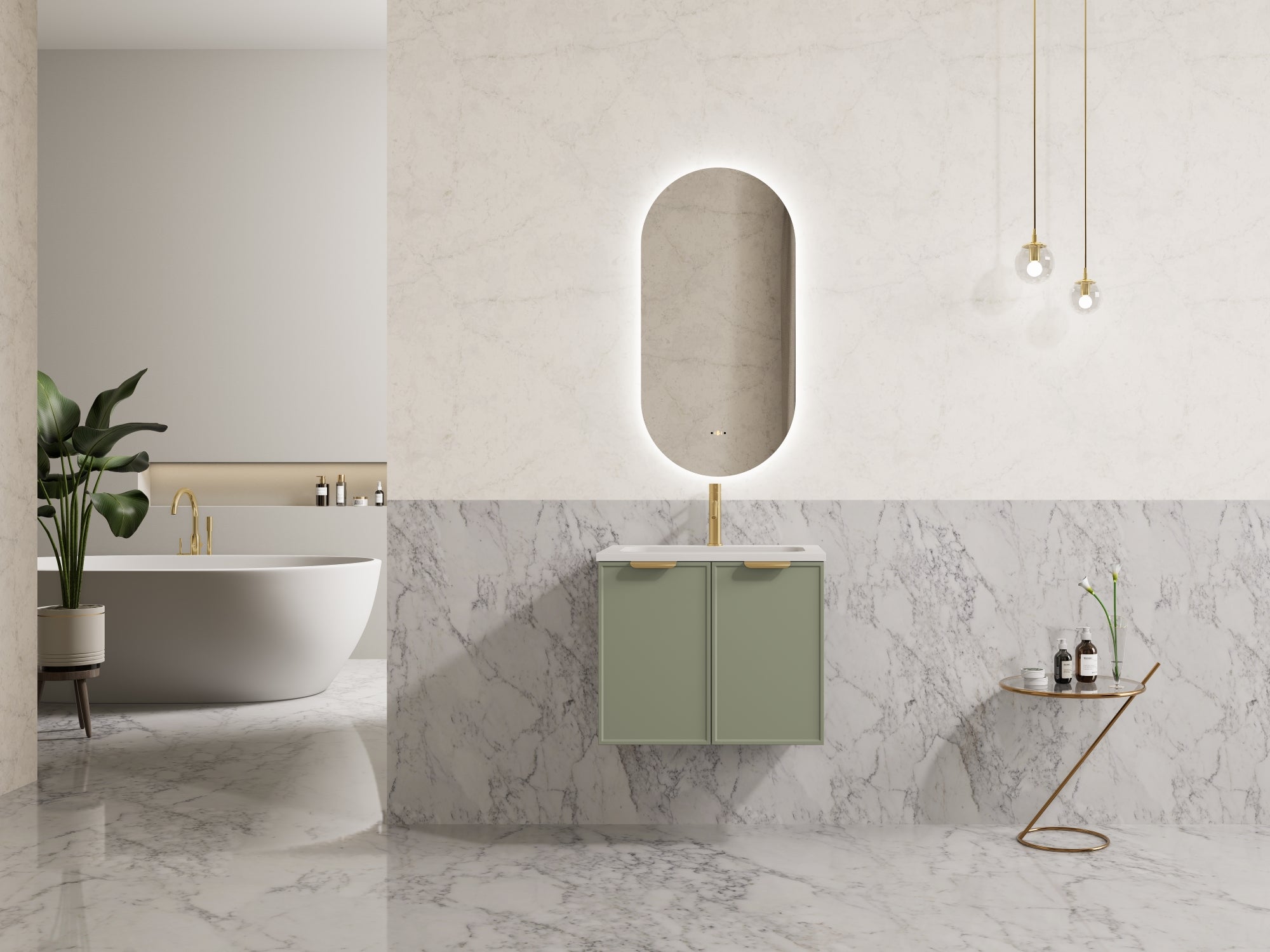 Ceto Miami 600mm Wall Hung Vanity Cabinet CM64W