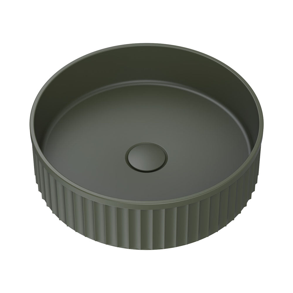 Fienza Minka Fluted Above Counter Solid Surface Basin CSB802