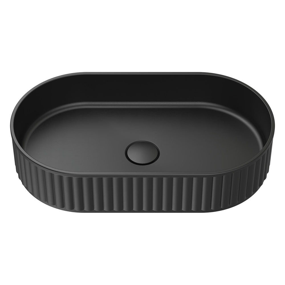 Fienza Minka Pill Fluted Above Counter Solid Surface Basin CSB804