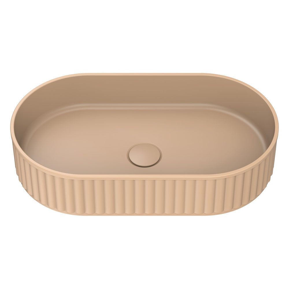 Fienza Minka Pill Fluted Above Counter Solid Surface Basin CSB804