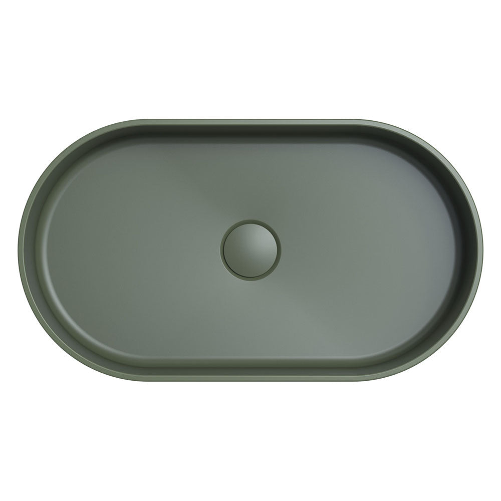 Fienza Minka Pill Fluted Above Counter Solid Surface Basin CSB804