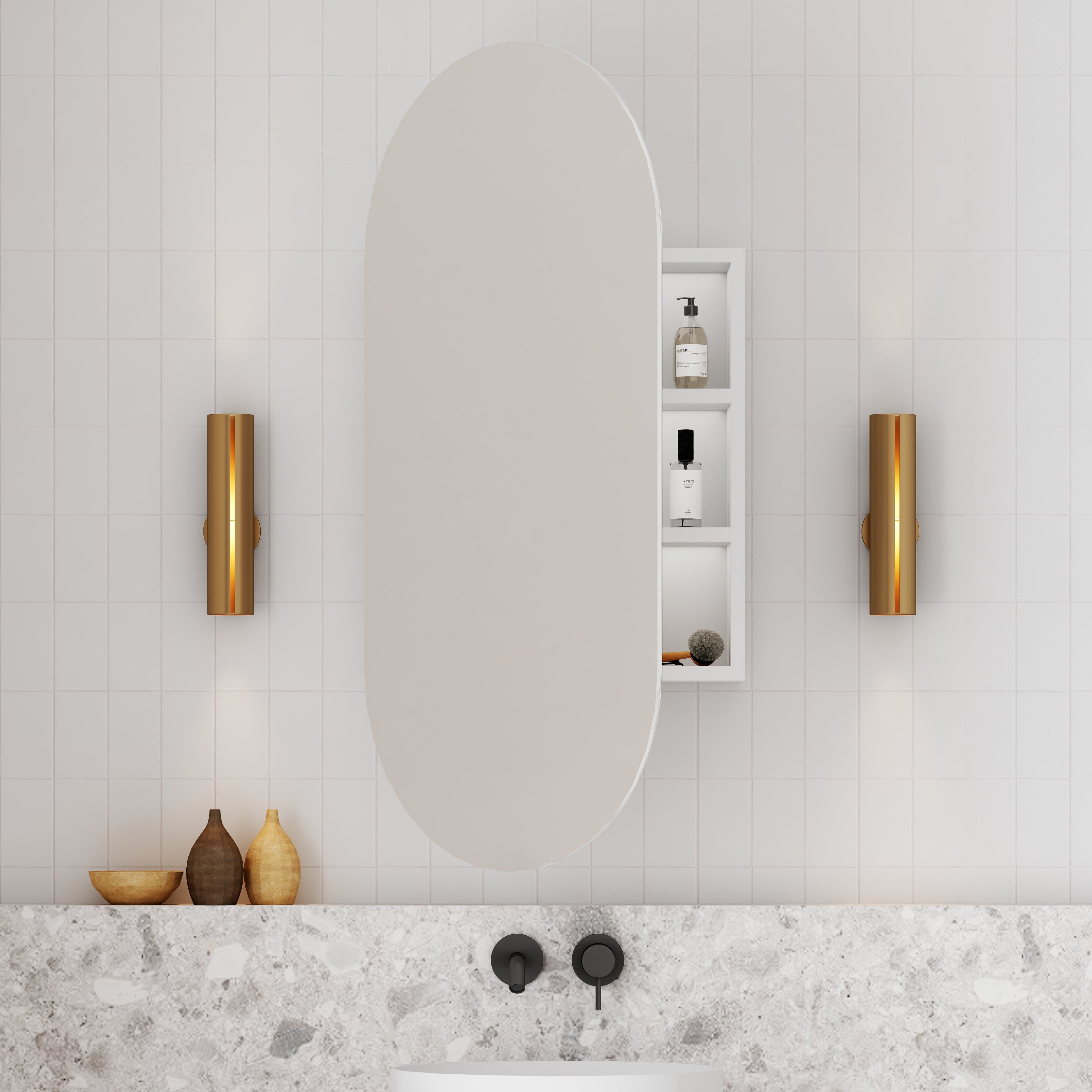 Cassa Design 450mm Elli Pill Shaving Cabinet