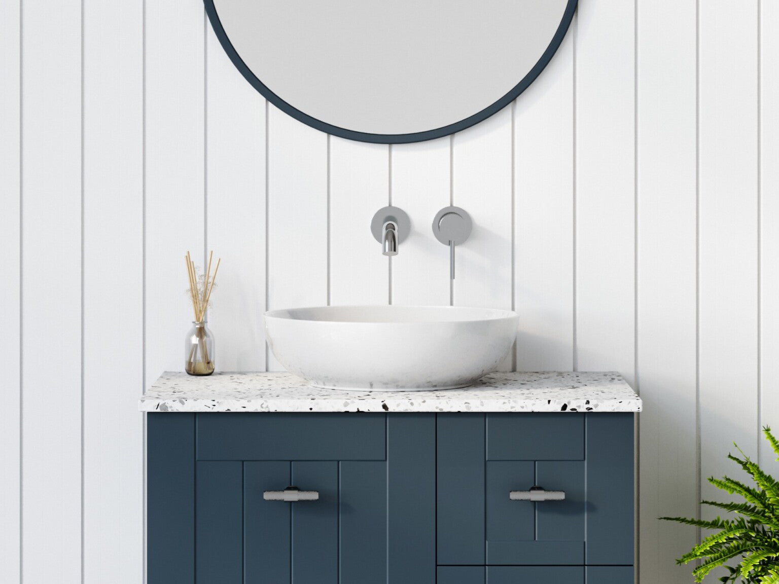Timberline Chase Above Counter Ceramic Basin CHA-BS-400