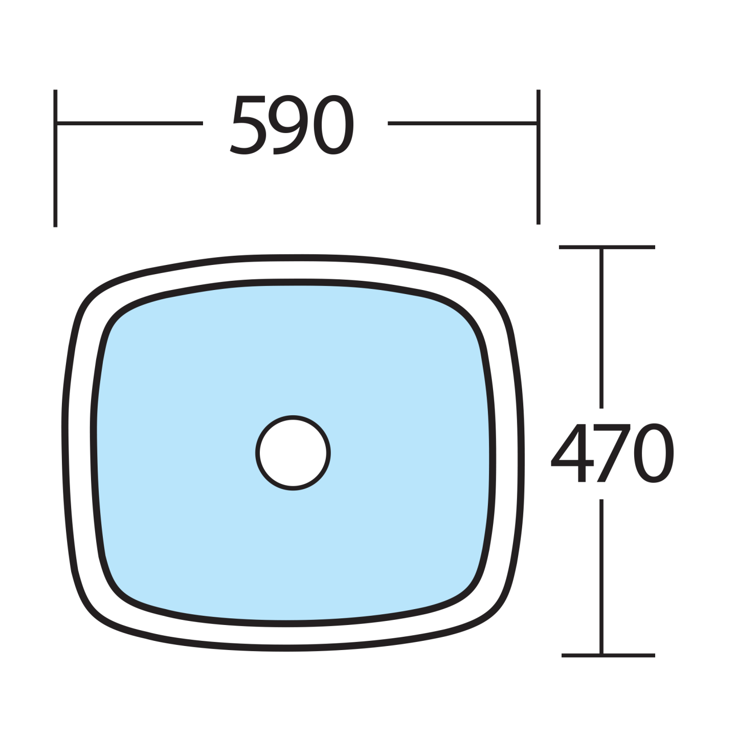 Oliveri Laundry 45L Undermount Tub DU490U