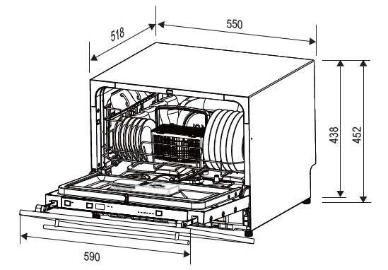 Kleenmaid 40cm Fully Integrated Compact Dishwasher - DW4531
