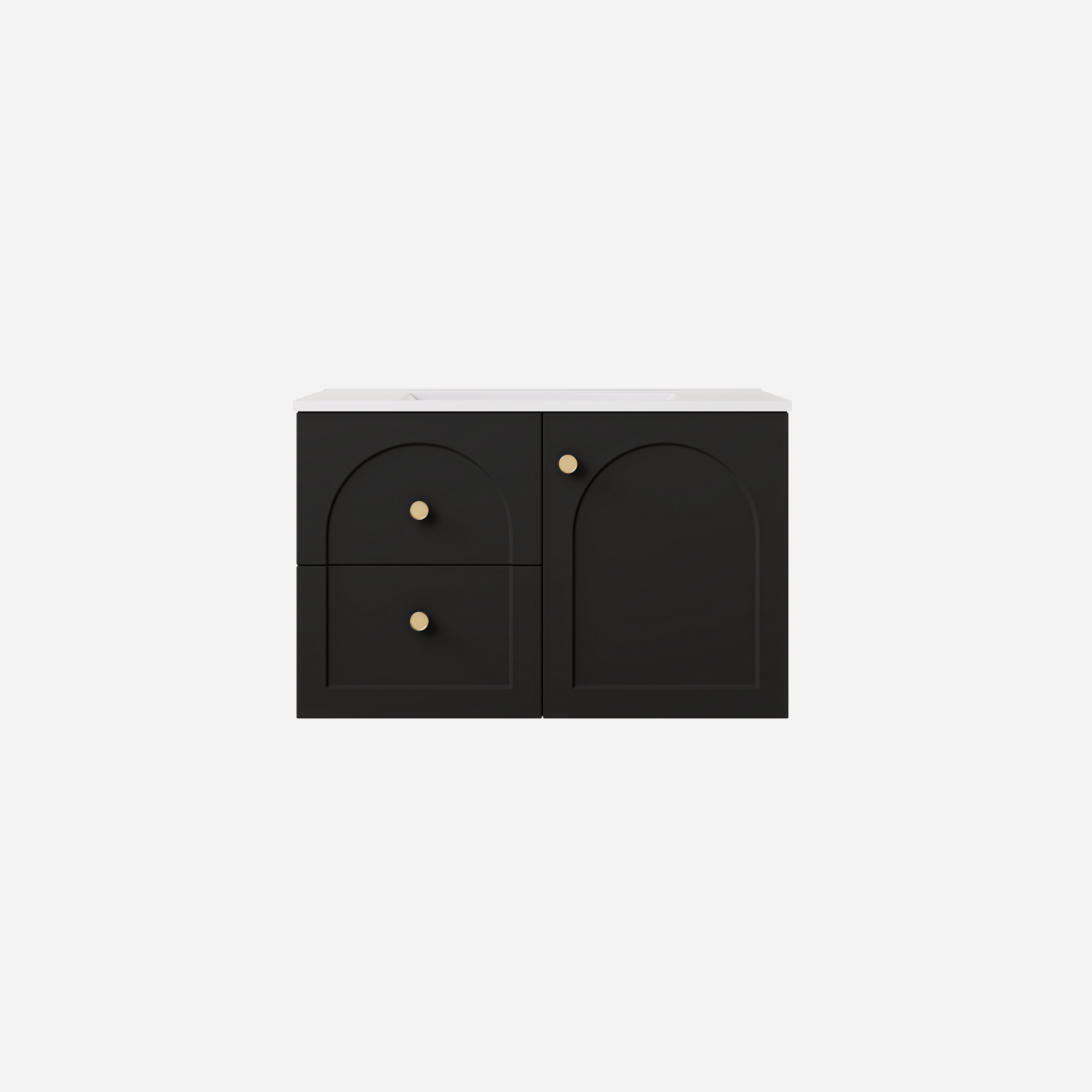 Lukka Chester 750mm Wall Hung Left-Hand Drawers Vanity Cabinet