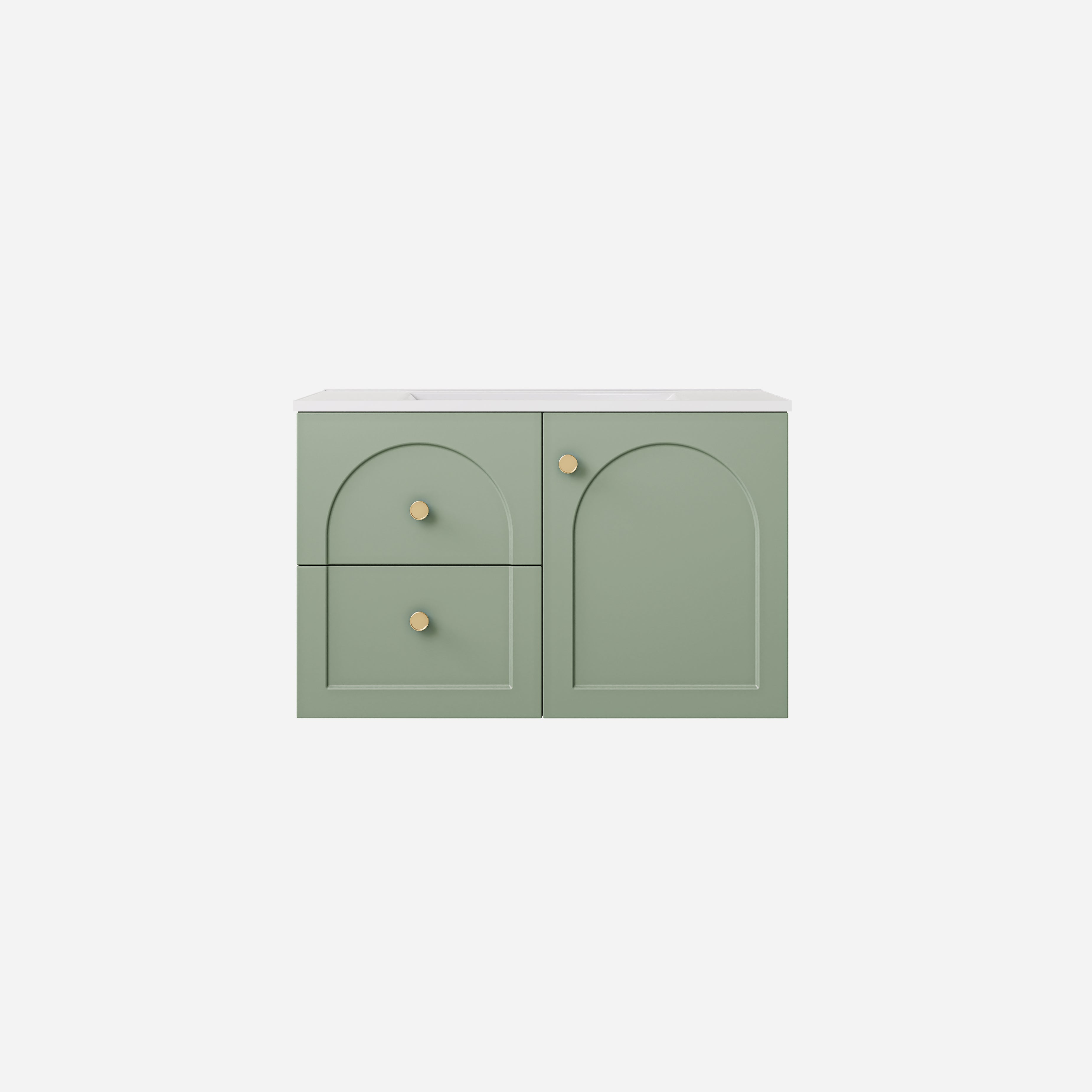 Lukka Chester 750mm Wall Hung Left-Hand Drawers Vanity Cabinet