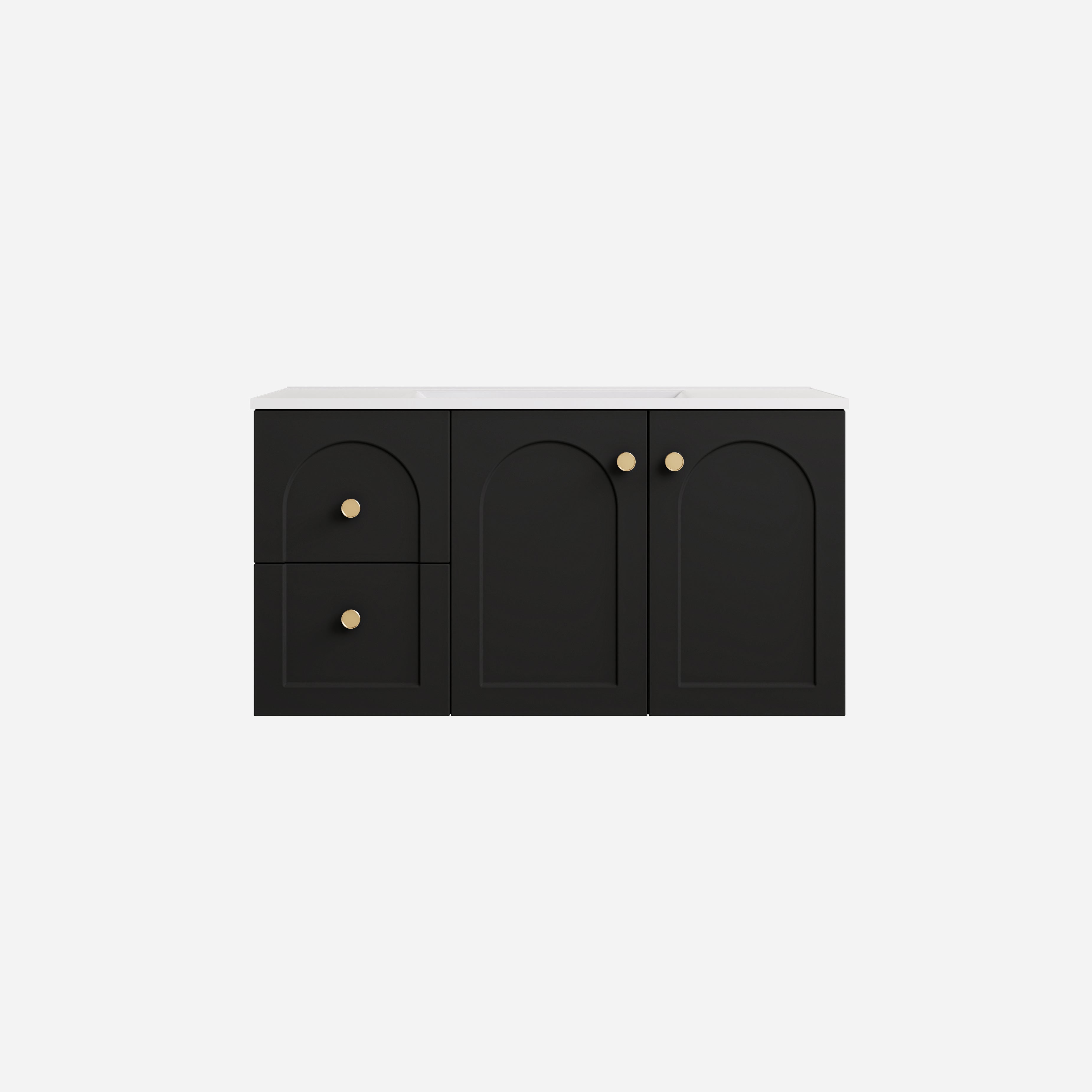 Lukka Chester 900mm Wall Hung Left-Hand Drawers Vanity Cabinet