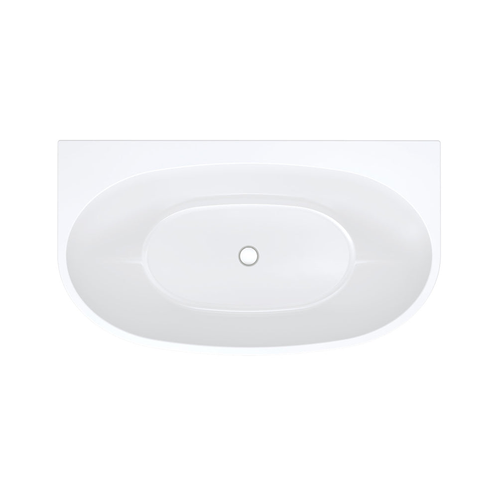 Fienza 1300mm Back to Wall Freestanding Bath Tub FR65-1300