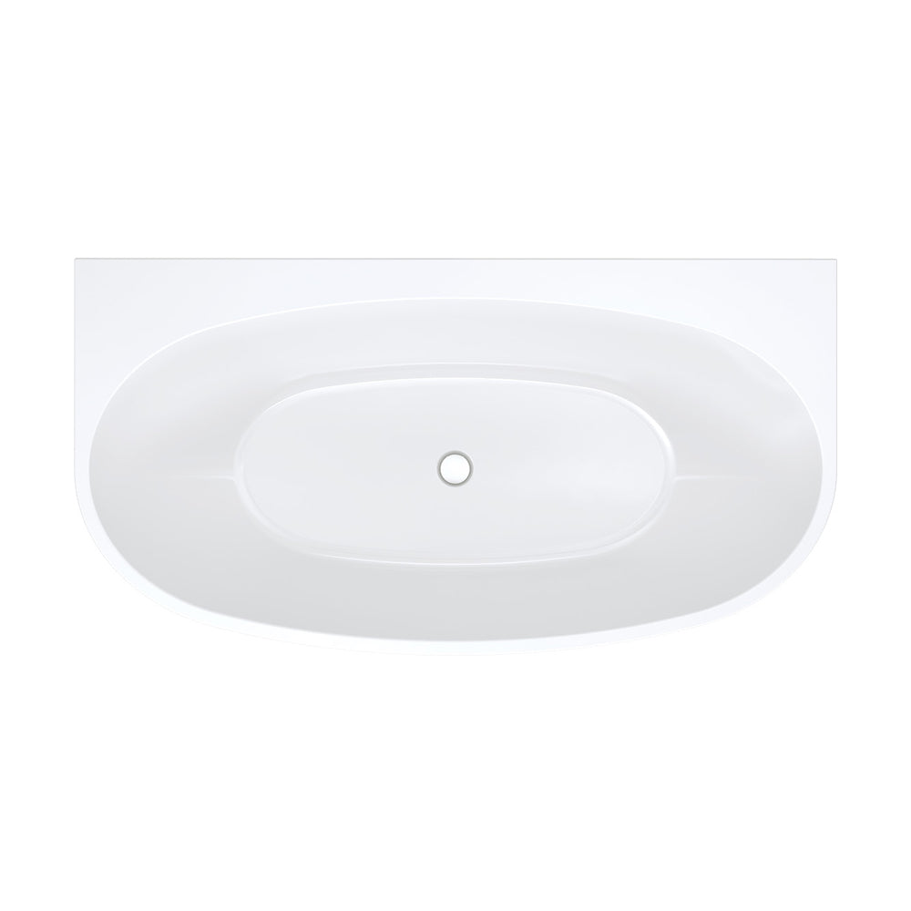 Fienza 1500mm Back to Wall Freestanding Bath Tub FR65-1500