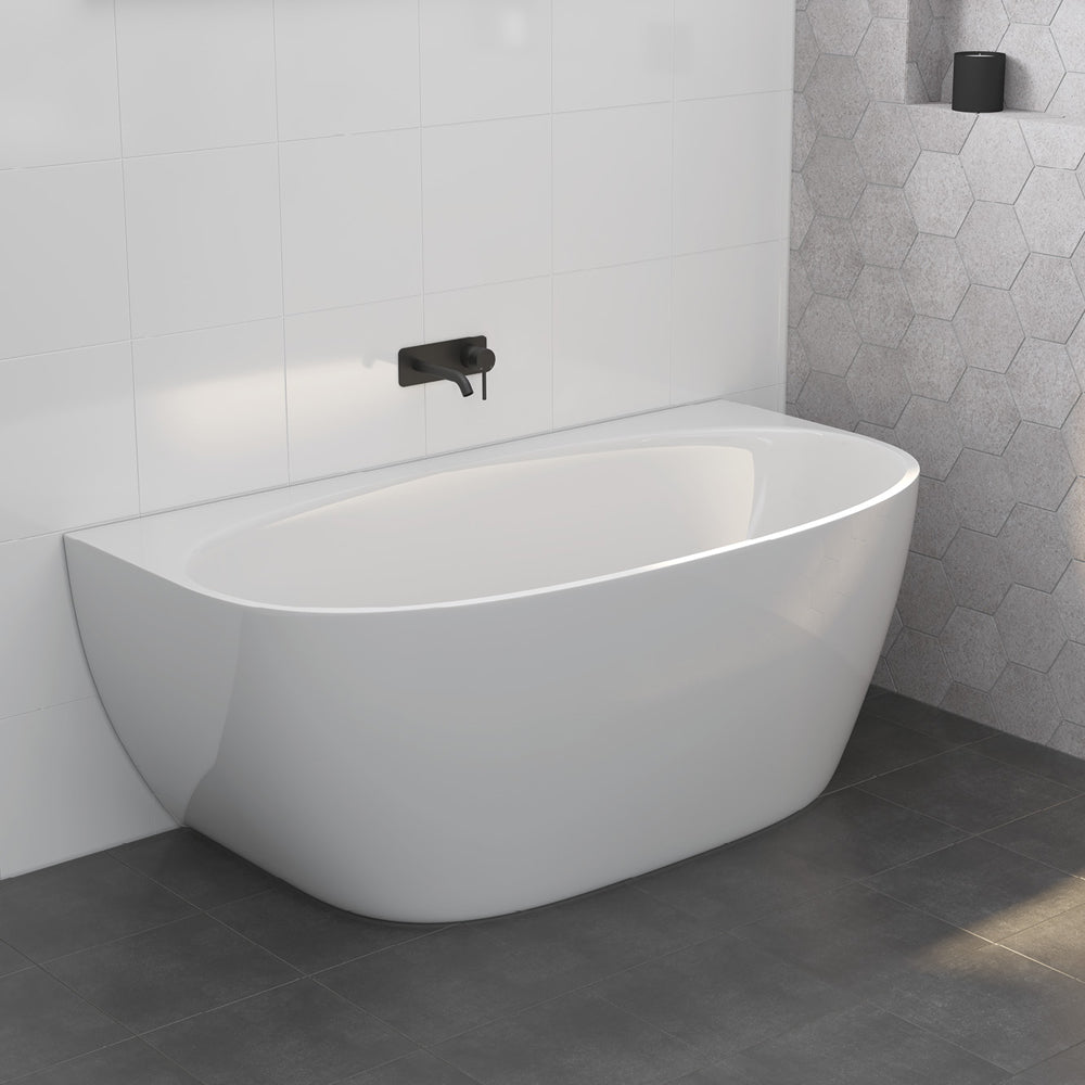 Fienza 1500mm Back to Wall Freestanding Bath Tub FR65-1500