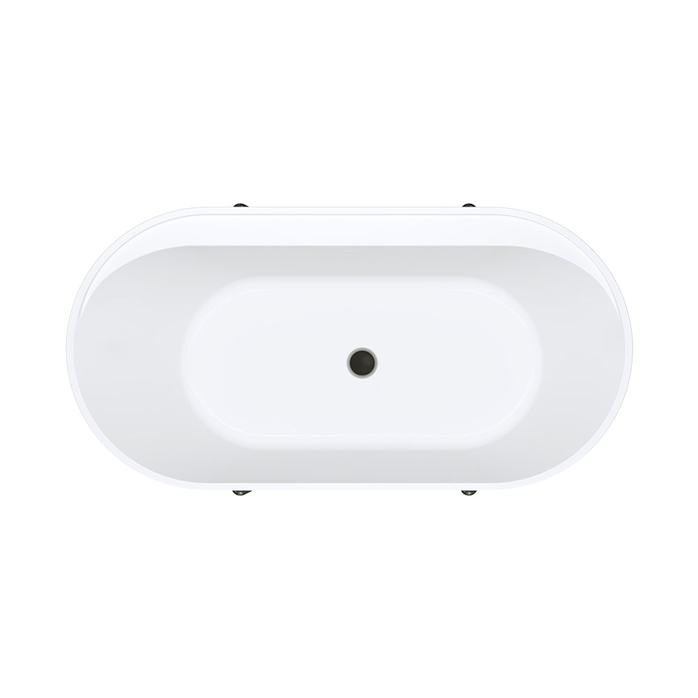 Fienza Aluca 1500mm Freestanding Bath with Legs Matte Rouge