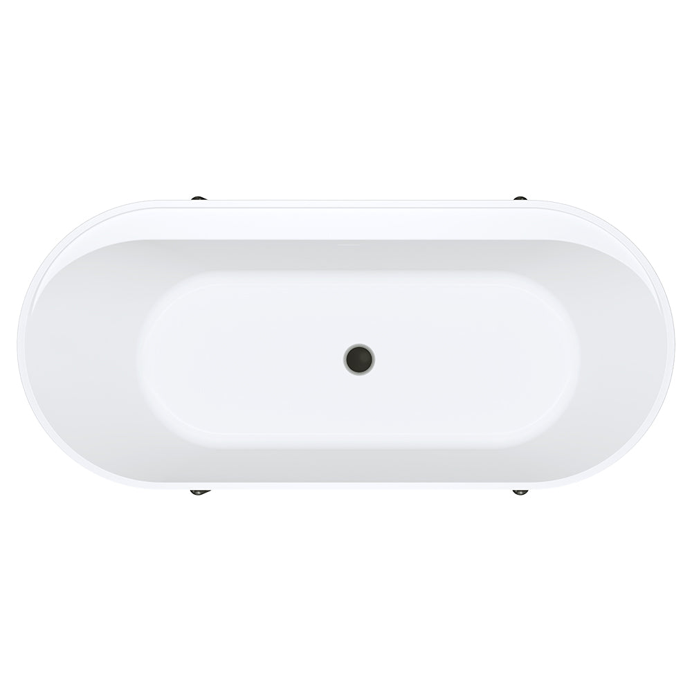 Fienza Aluca 1700mm Freestanding Bath with Legs Matte Rouge