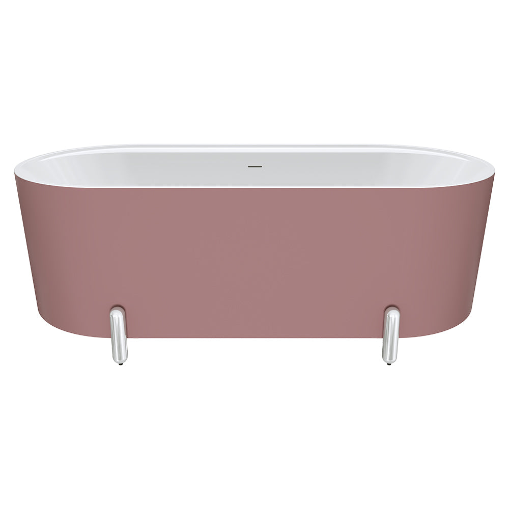 Fienza Aluca 1700mm Freestanding Bath with Legs Matte Rouge