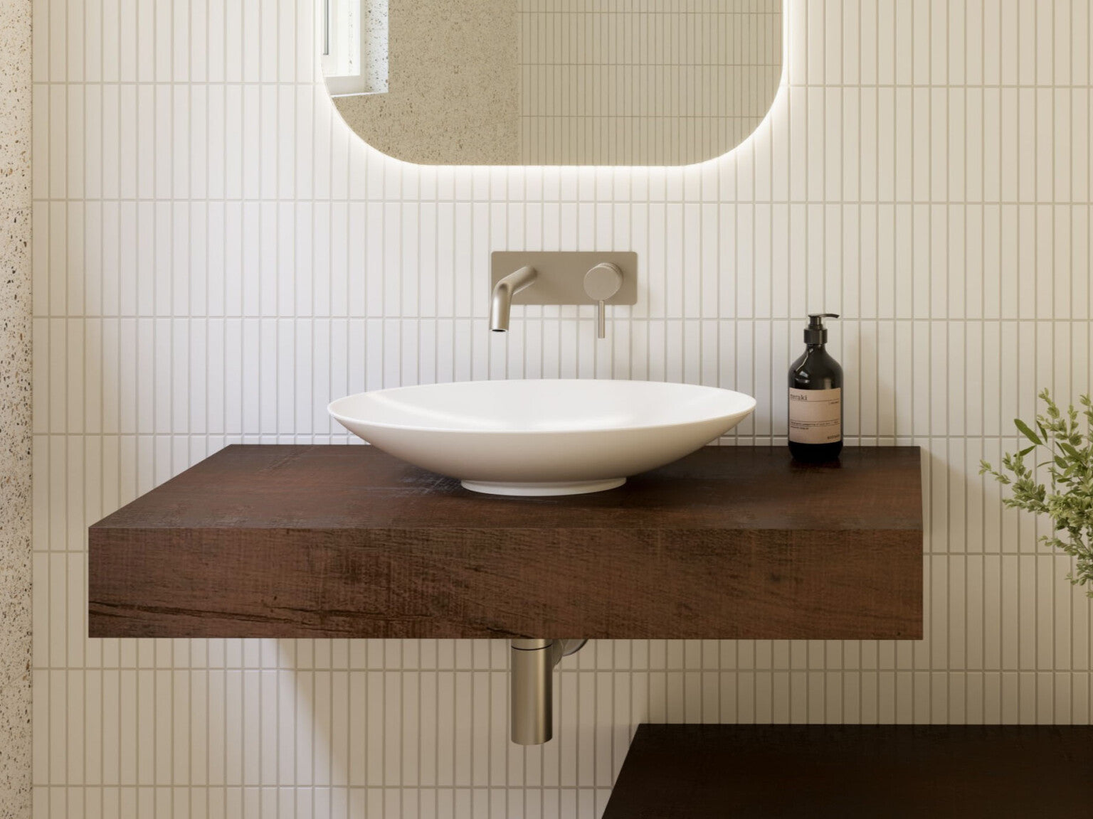 Timberline Feather Above Counter Ceramic Basin FEA-BS-500