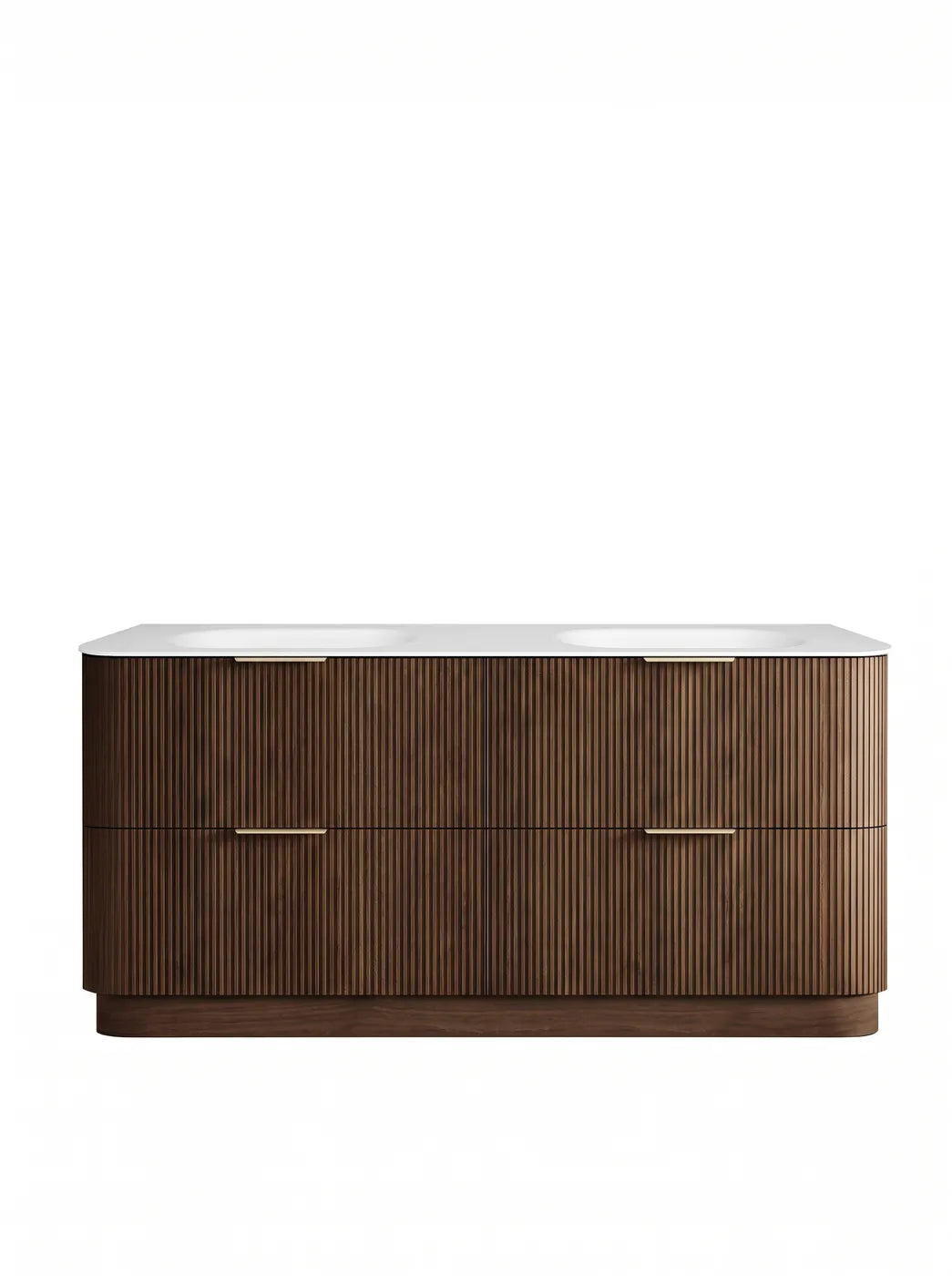 Otti 1800mm Havana Fluted Floorstanding Curve Vanity