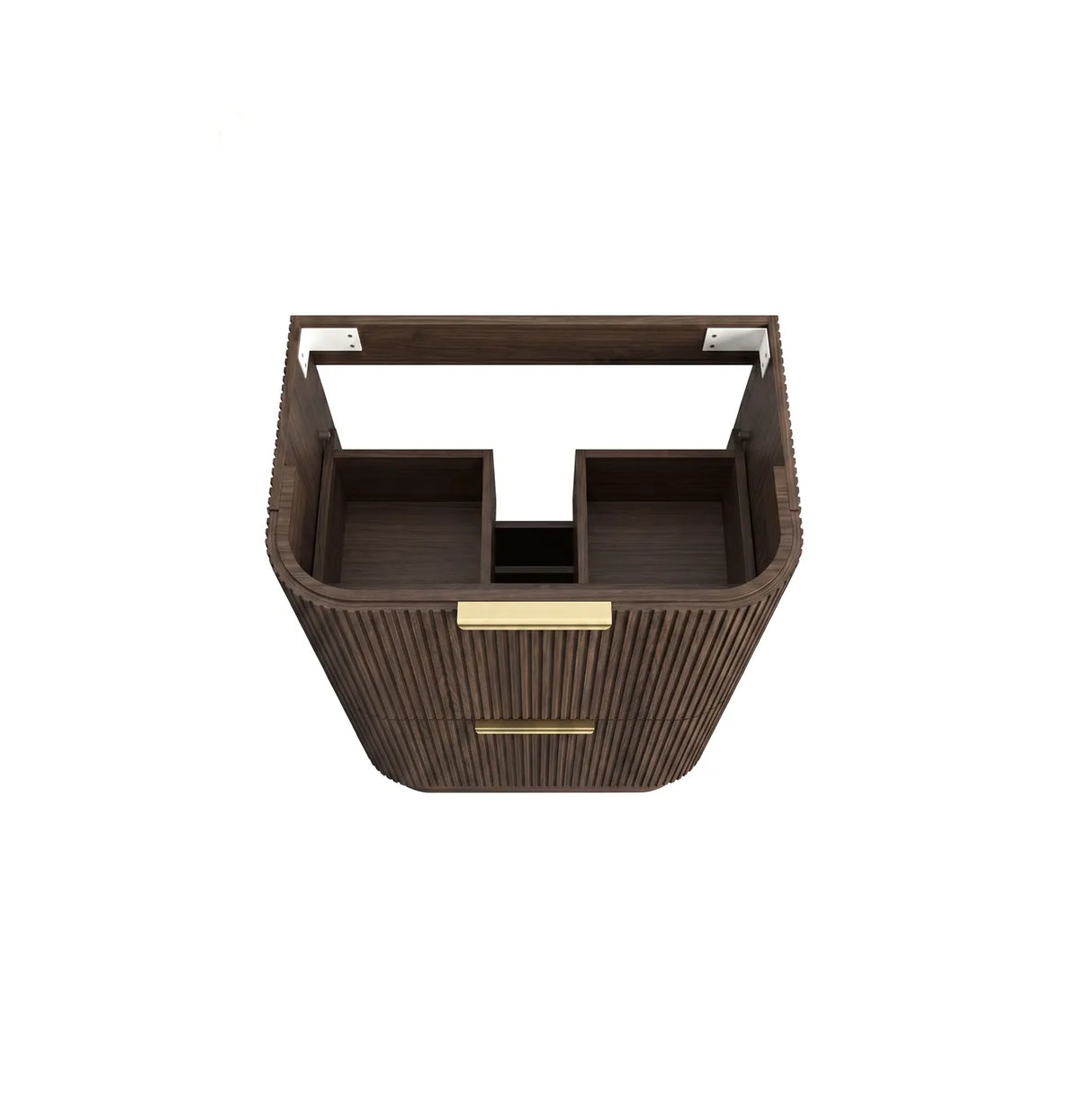 Otti 750mm Havana Fluted Floorstanding Curve Vanity
