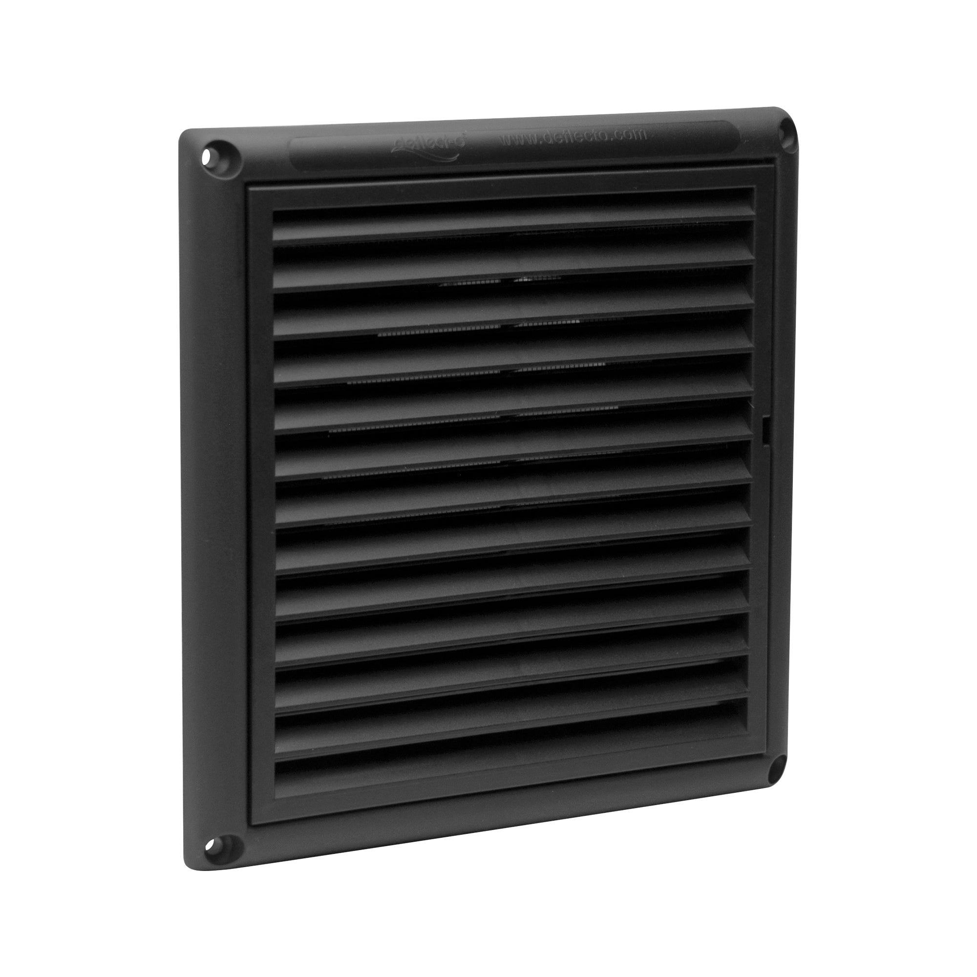 Deflector Fixed Grille Vent with Screen - Plastic