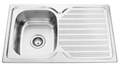 BUK Single Bowl Sink with Drainer JK78.1