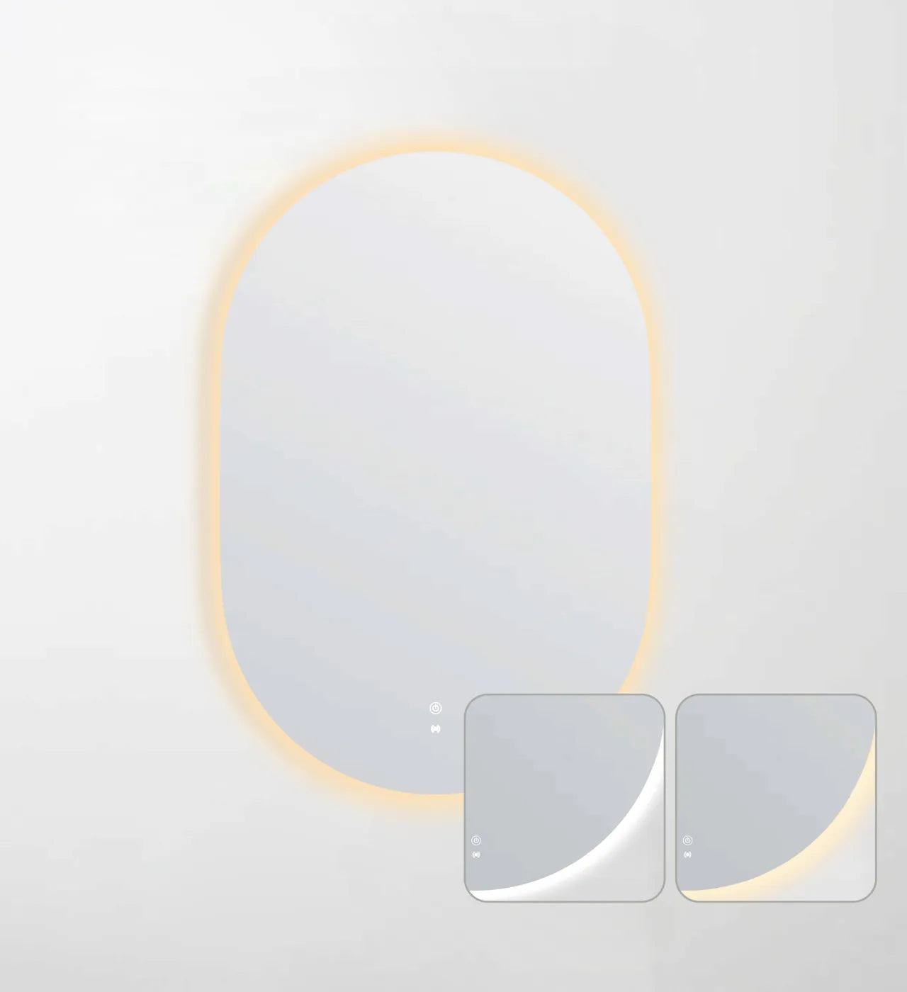 Otti Noosa 900mm LED Frameless Tuffi Mirror LED-OV9060