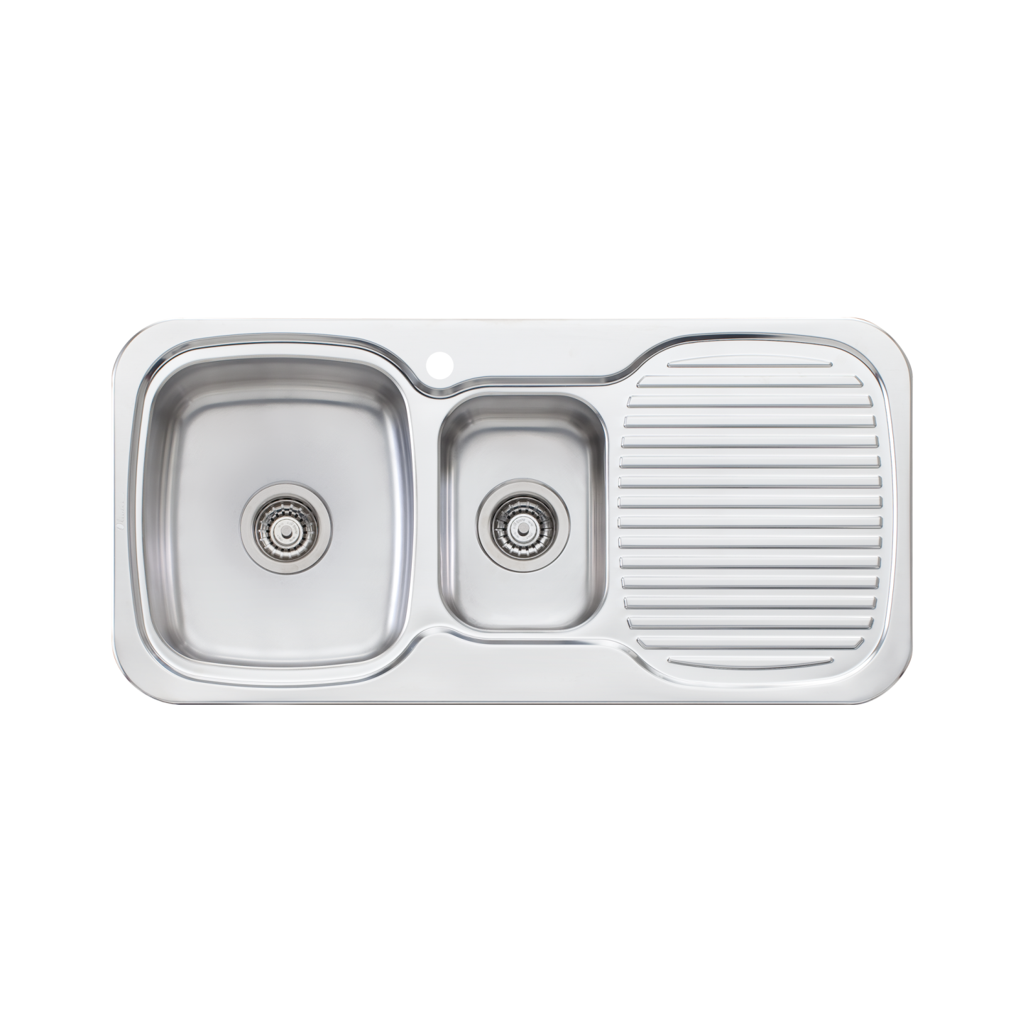 Oliveri Lakeland 1 & 1/2 Left Hand Bowl Sink with Drainer LL126