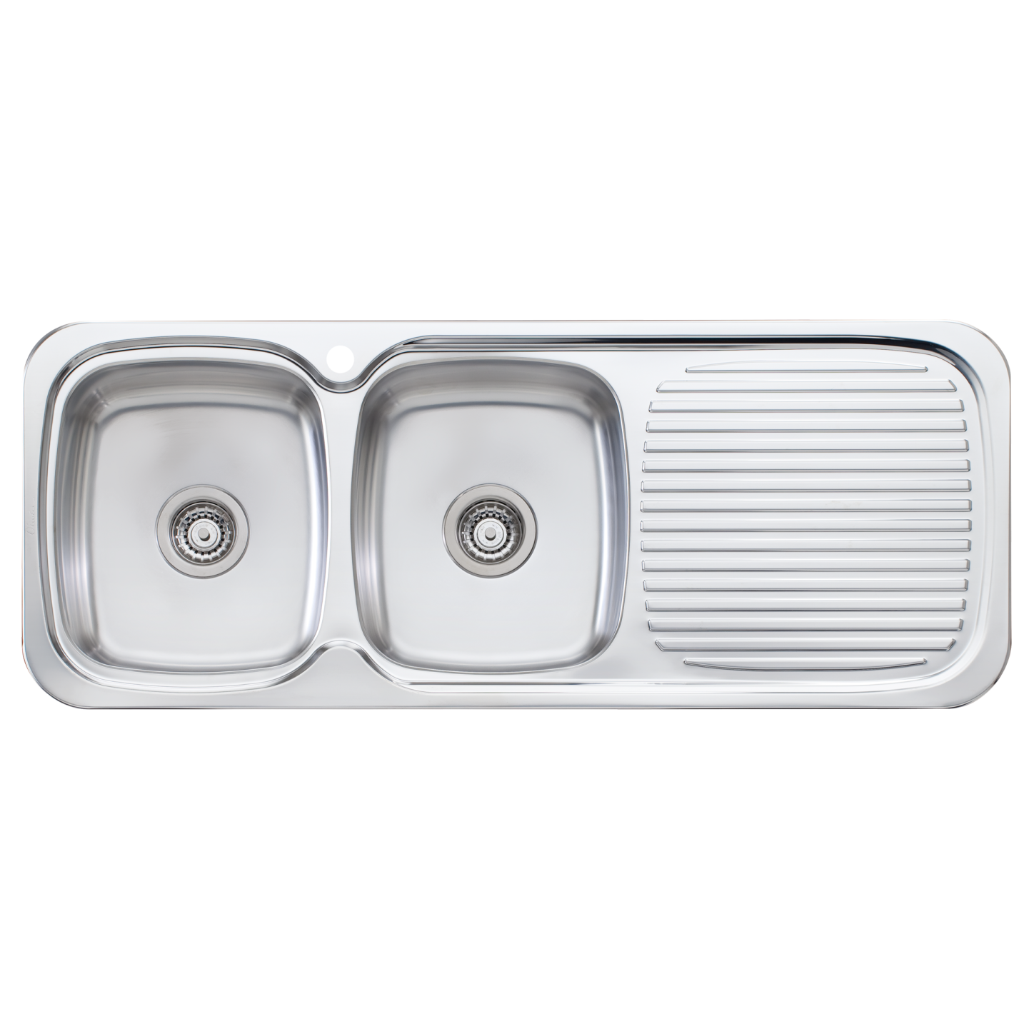 Oliveri Lakeland Double Left Hand Bowl Sink with Drainer LL156