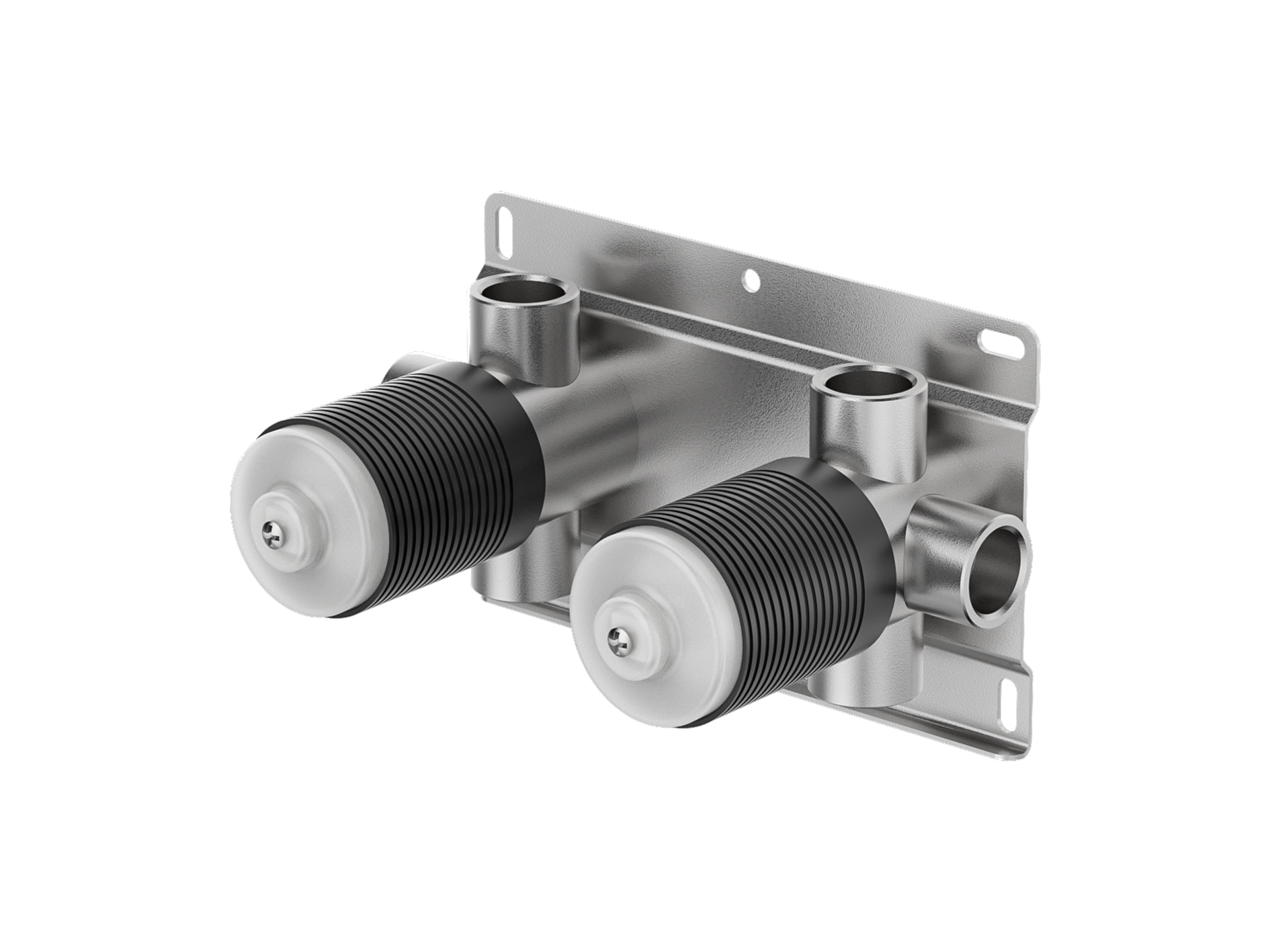 Lushh Sequoia Twin Shower/Bath Mixer Round Separate Plates LS-SQ-333R