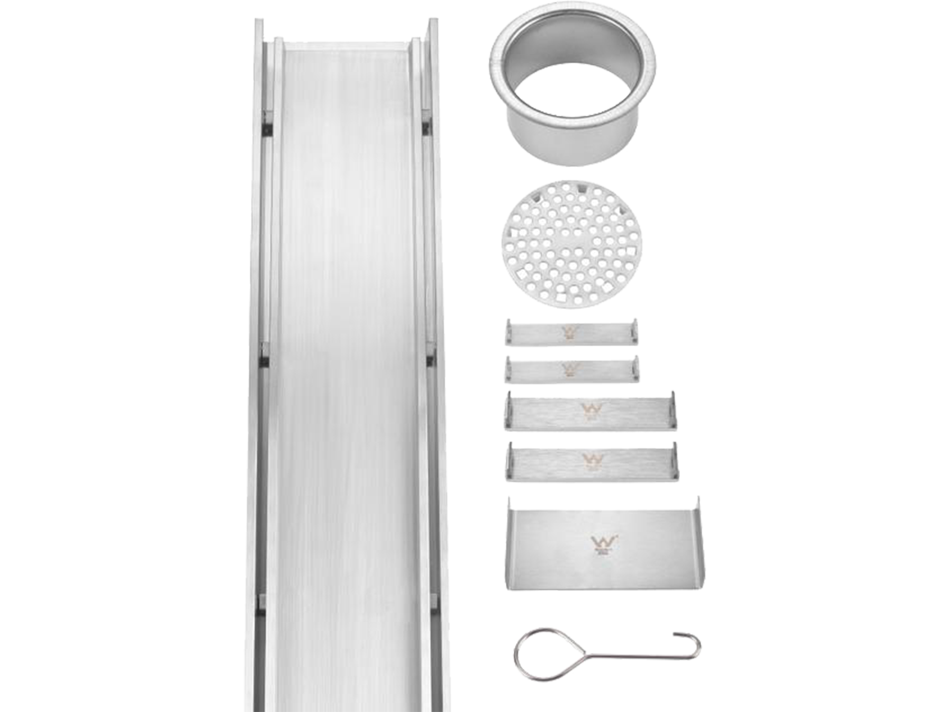 Lushh Custom SS316 Tile Insert Linear Floor Grate VII LS-316CUSTOM-V2