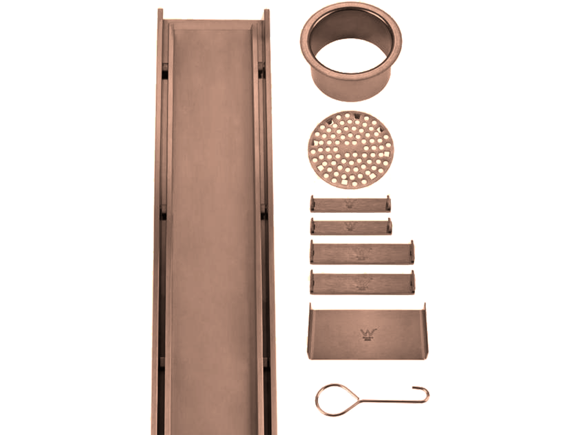 Lushh Custom SS316 Tile Insert Linear Floor Grate VII LS-316CUSTOM-V2