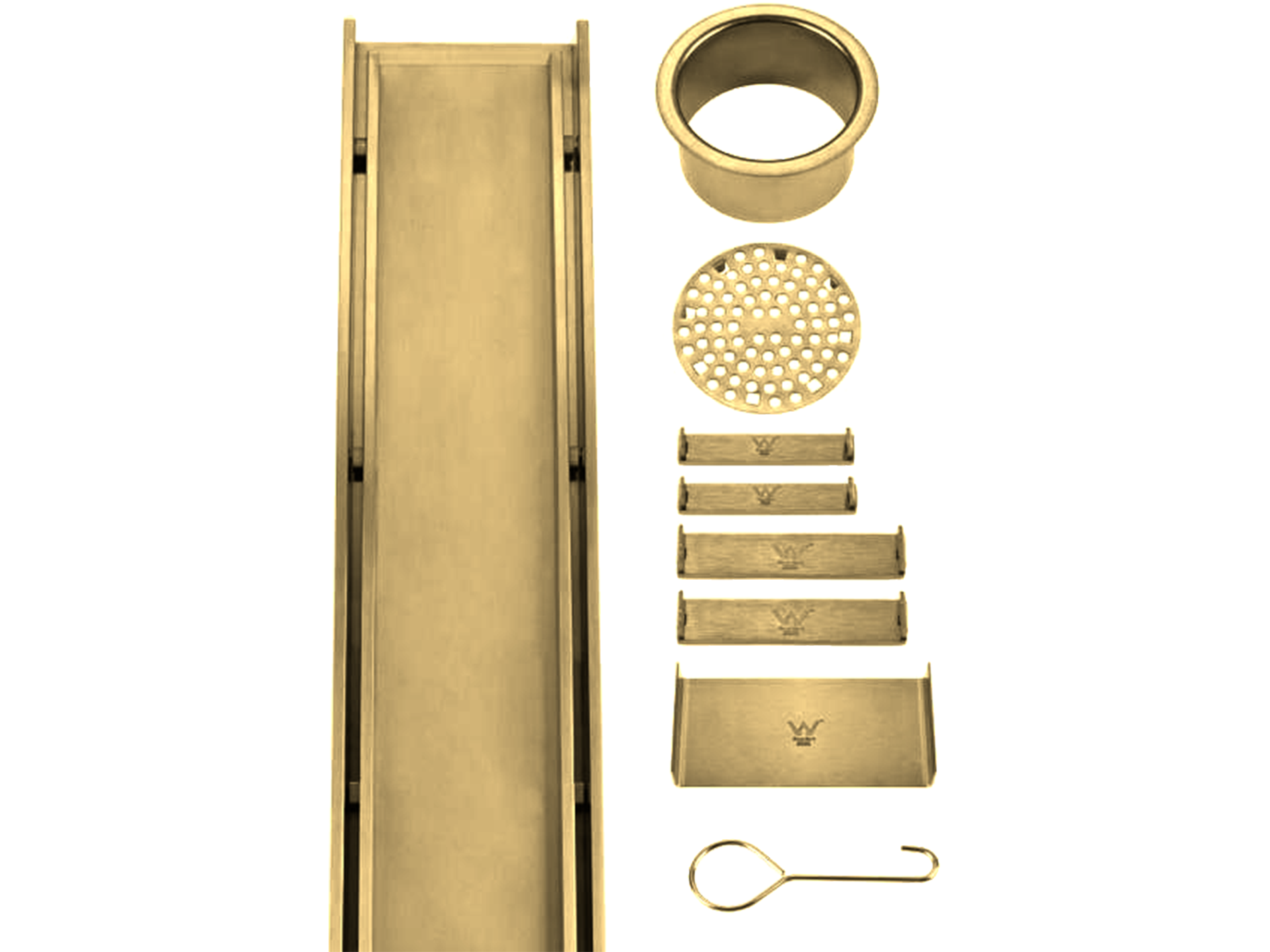 Lushh Custom SS316 Tile Insert Linear Floor Grate VII LS-316CUSTOM-V2
