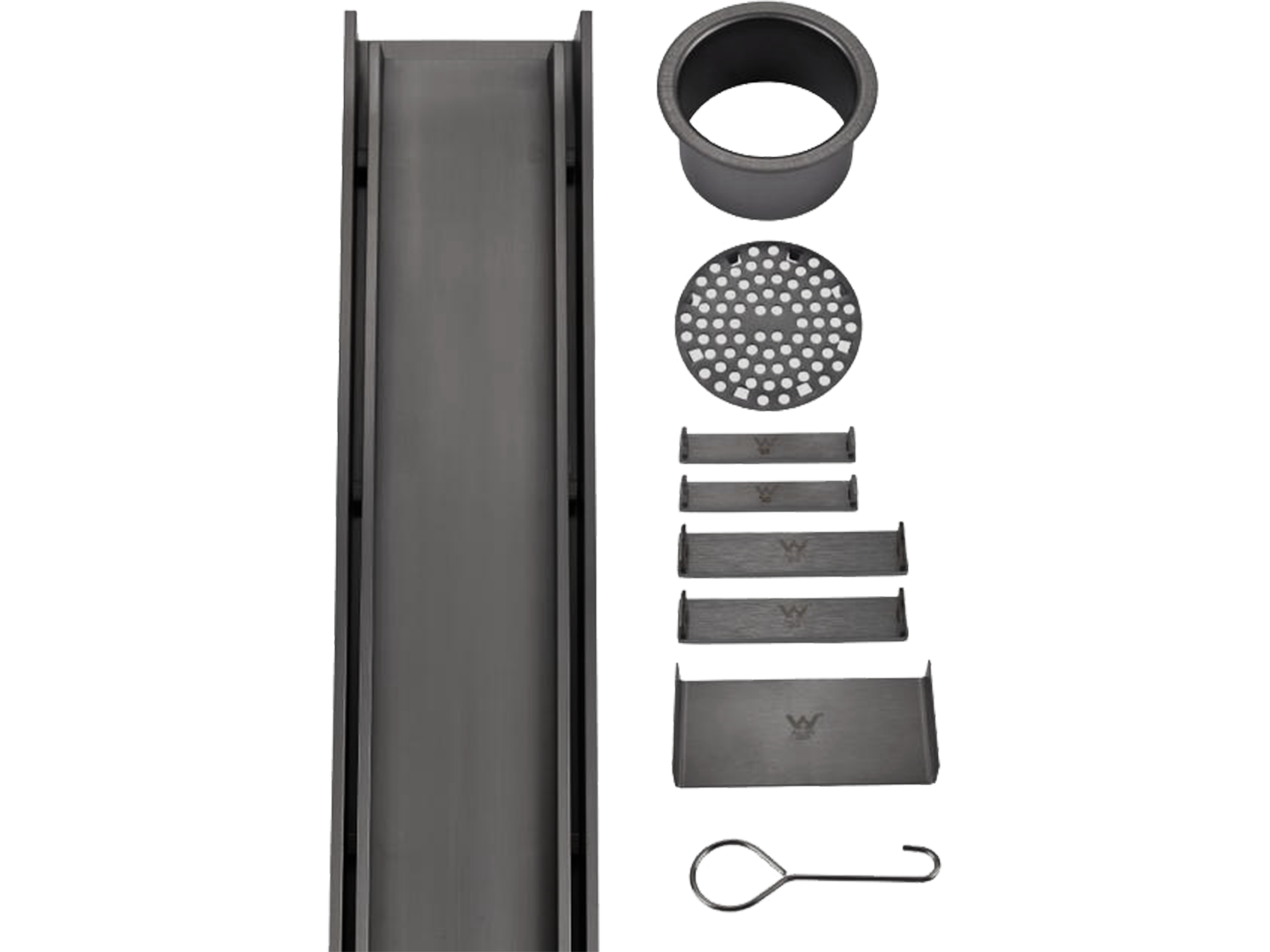 Lushh Custom SS316 Tile Insert Linear Floor Grate VII LS-316CUSTOM-V2
