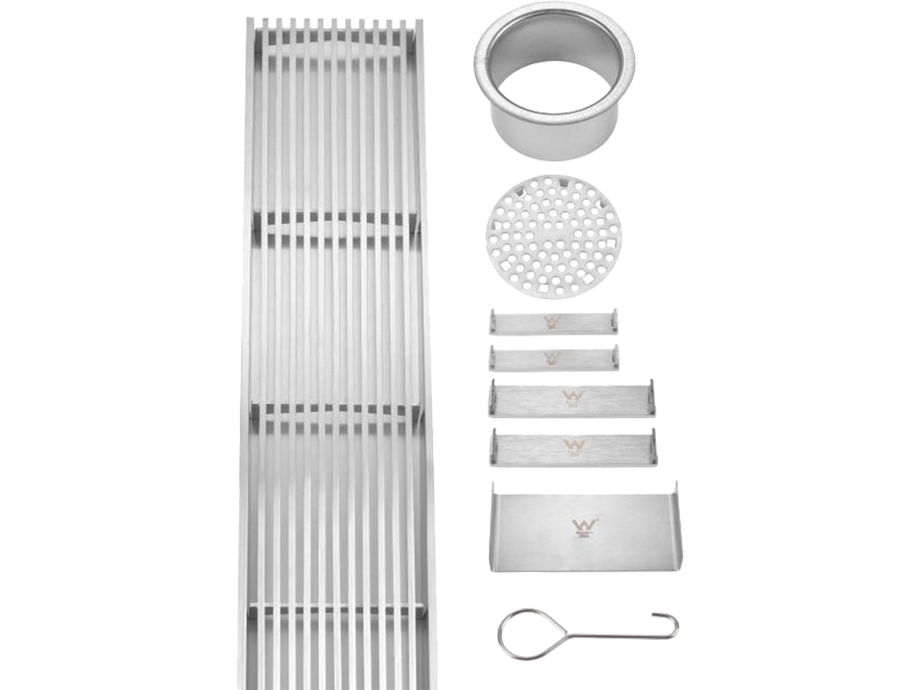 Lushh Custom SS316 Wedge Wire Linear Floor Grate VII LS-316WIRE-V2