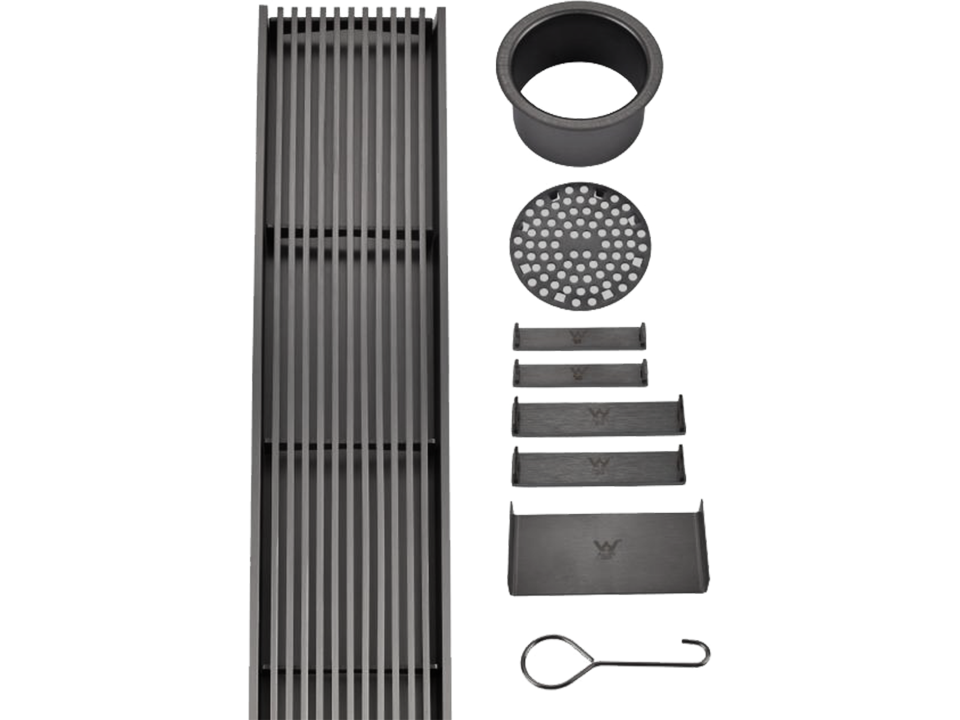 Lushh Custom SS316 Wedge Wire Linear Floor Grate VII LS-316WIRE-V2