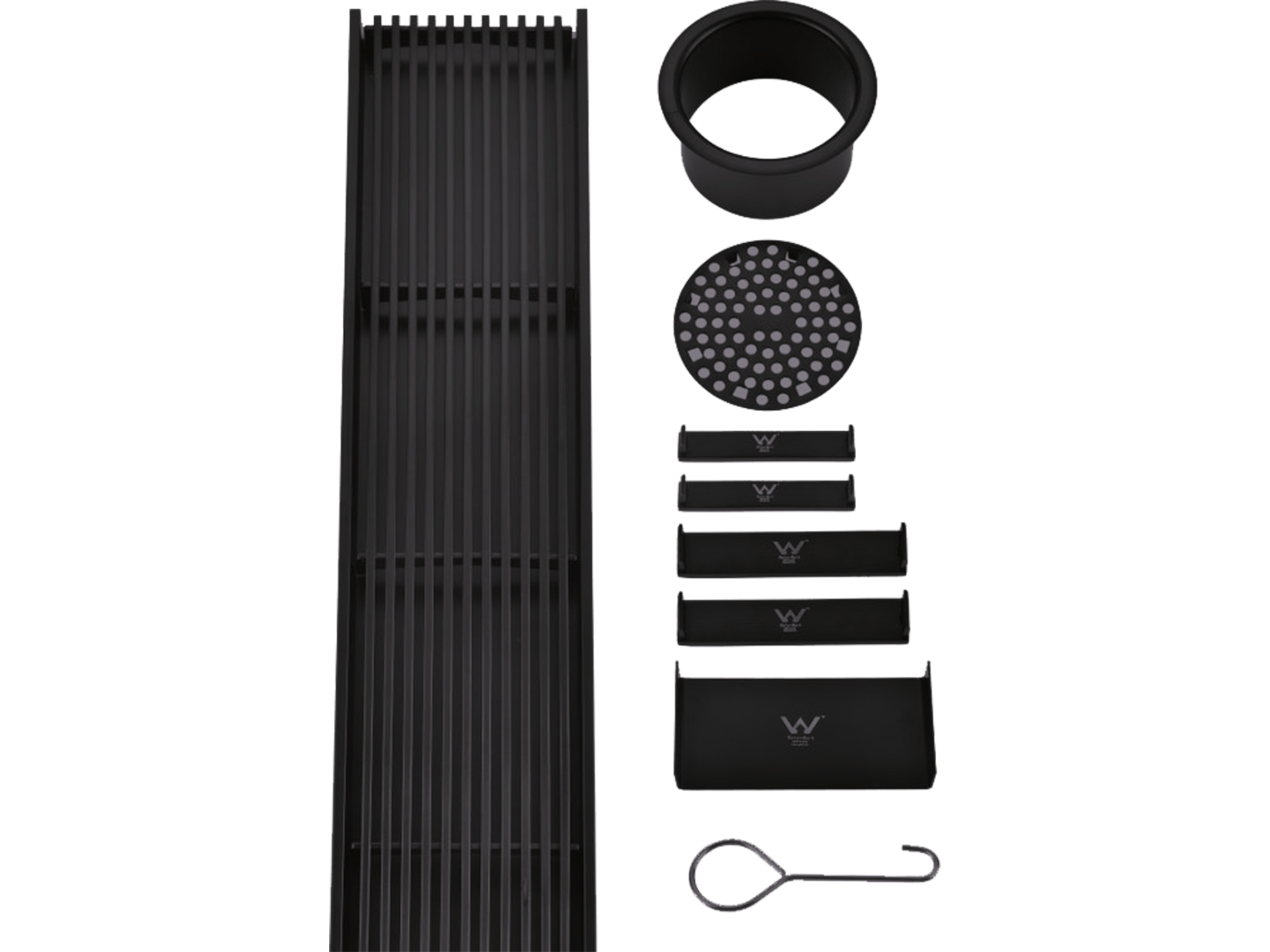 Lushh Custom SS316 Wedge Wire Linear Floor Grate VII LS-316WIRE-V2