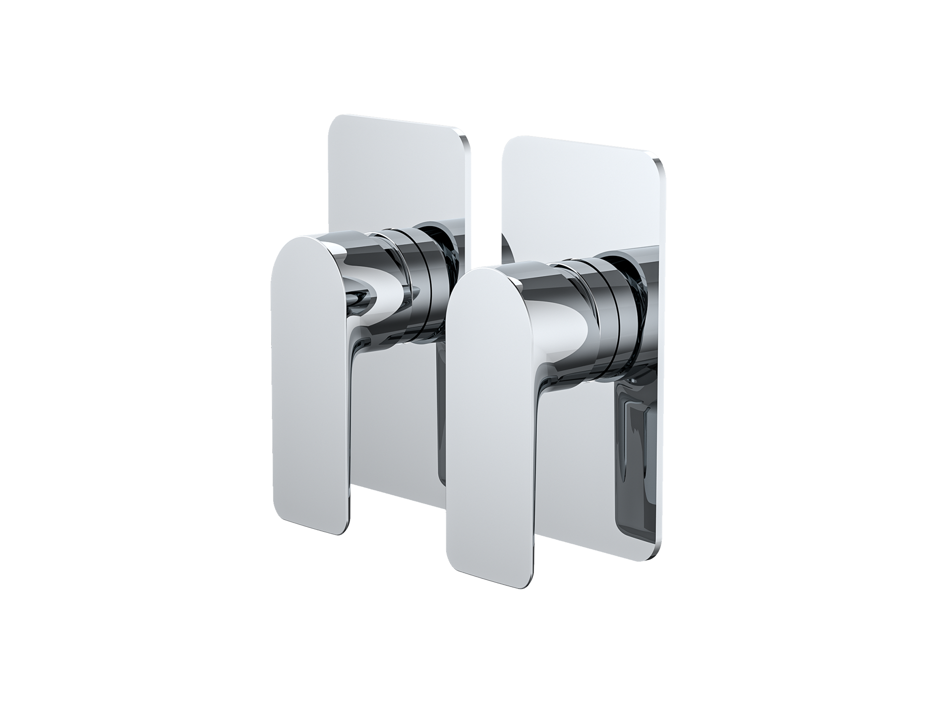 Lushh Ash Twin Shower/Bath Mixer Separate Plates LS-AH-333