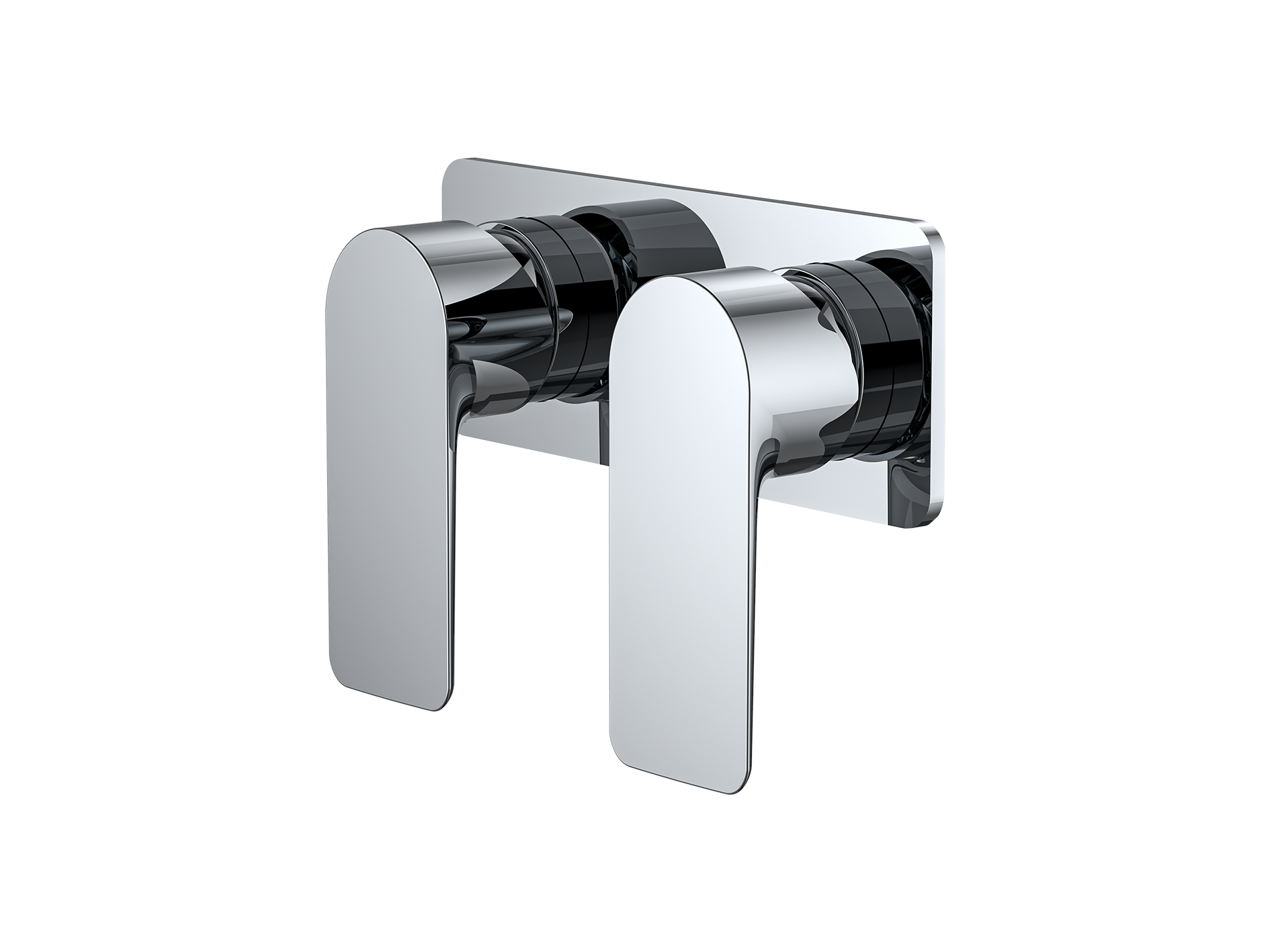 Lushh Ash Twin Shower/Bath Mixer Square Plate LS-AH-333S