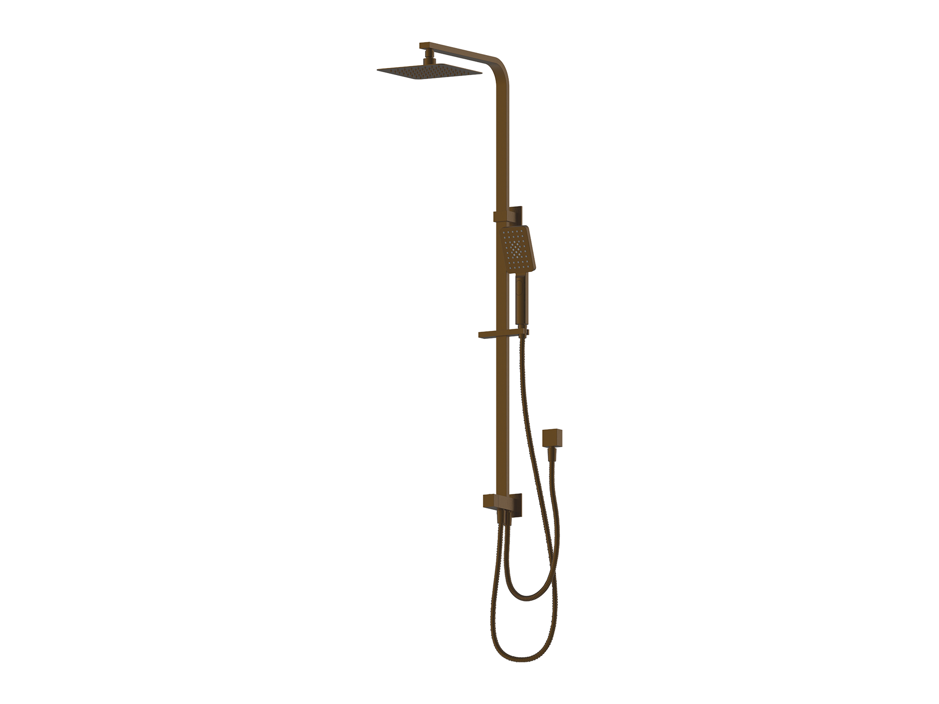 Lushh Aspen Square 2 Hose Twin Shower LS-AP-TSR2H