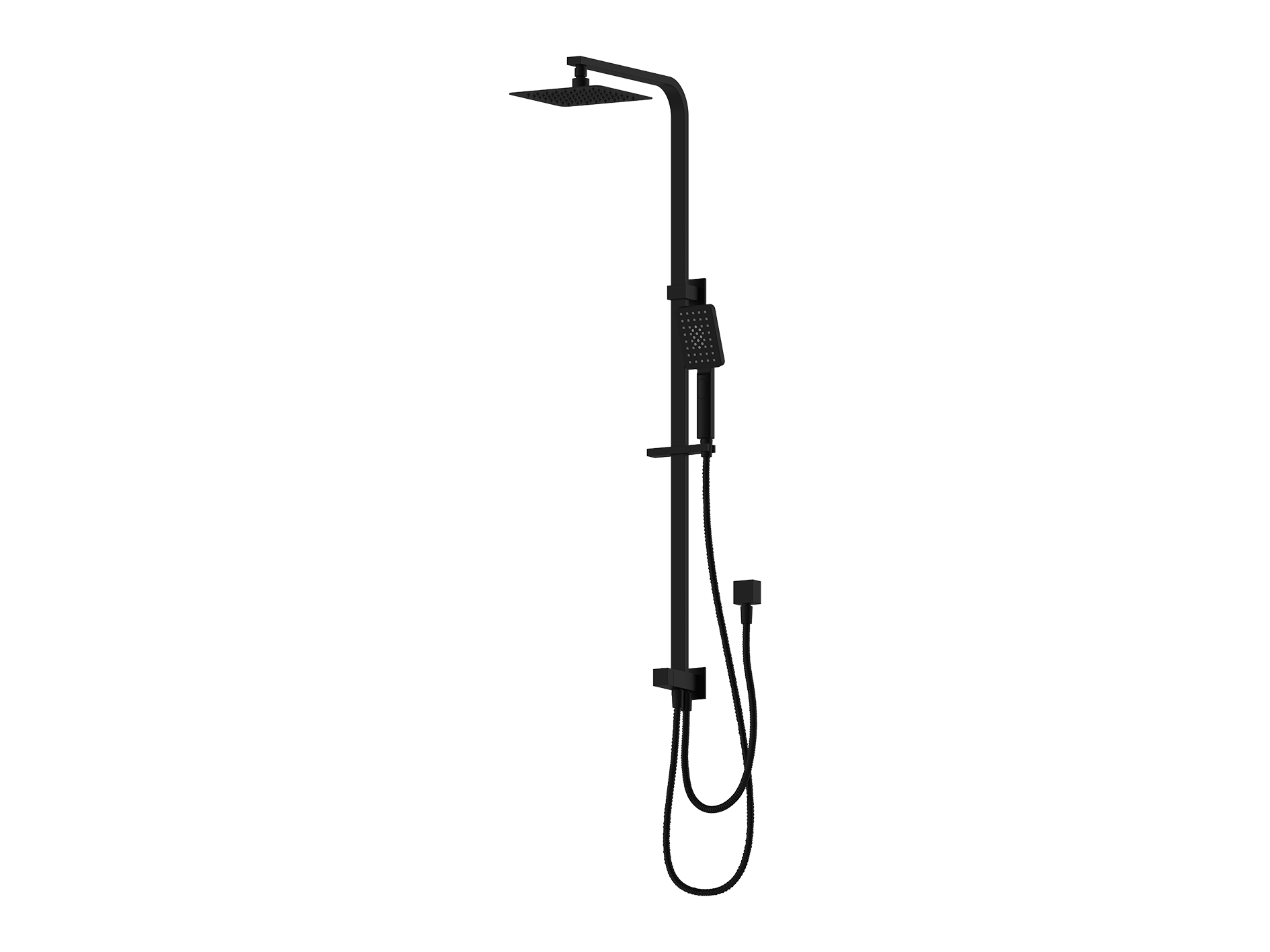 Lushh Aspen Square 2 Hose Twin Shower LS-AP-TSR2H