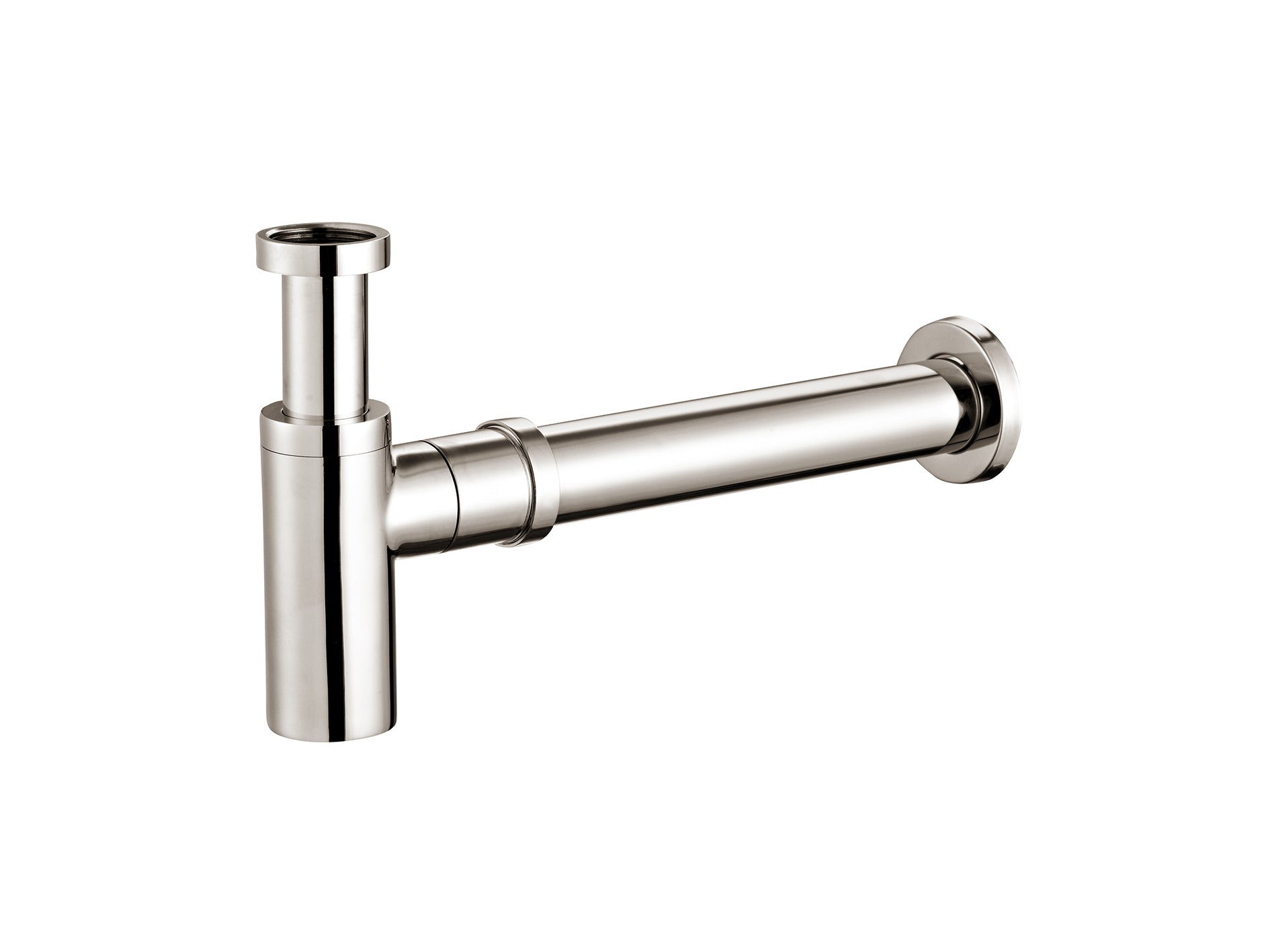 Lushh 40mm Bottle Trap Brushed Nickel LS-BT-BN