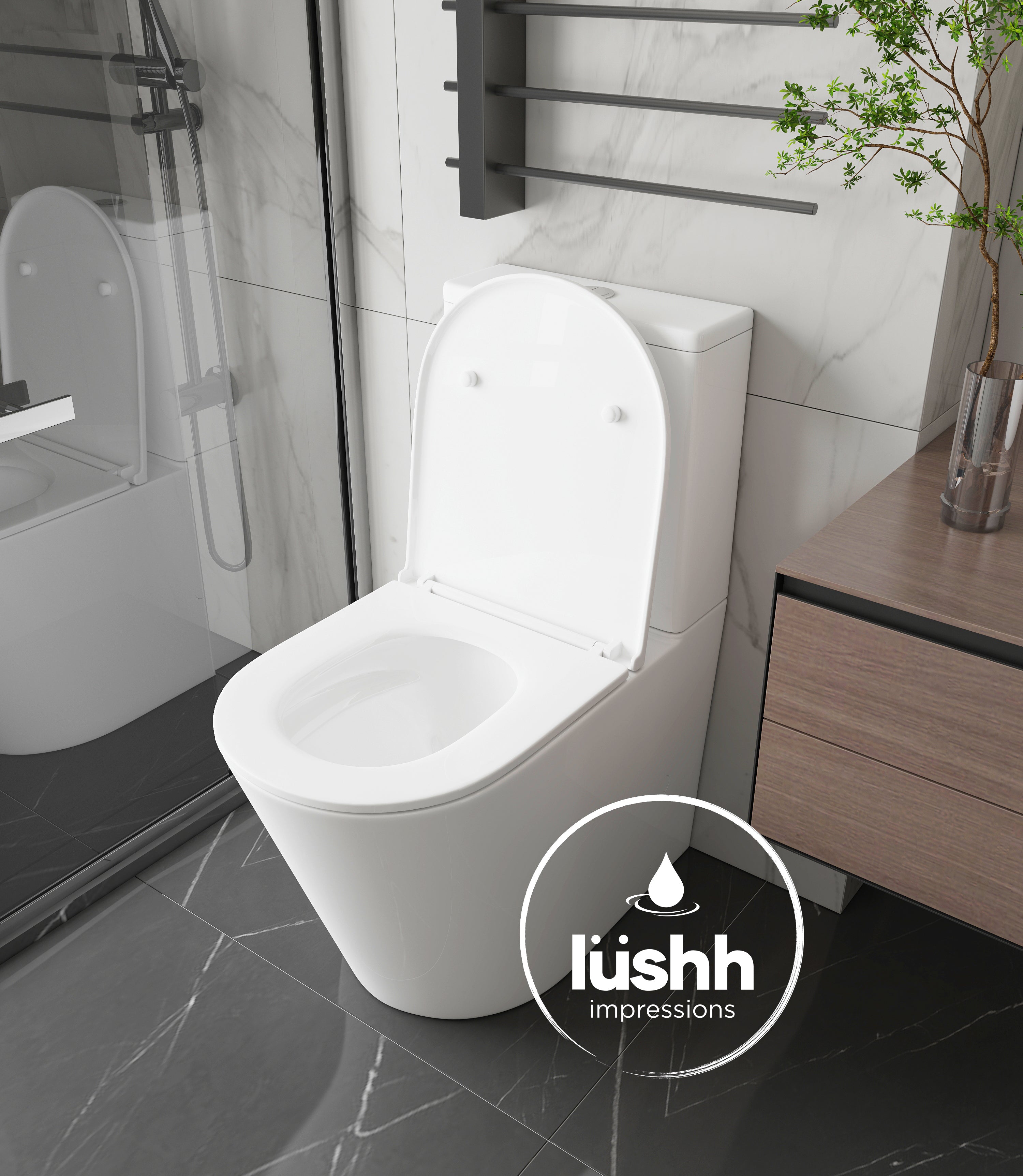 Lushh Grandiflora XL Back To Wall Toilet Suite