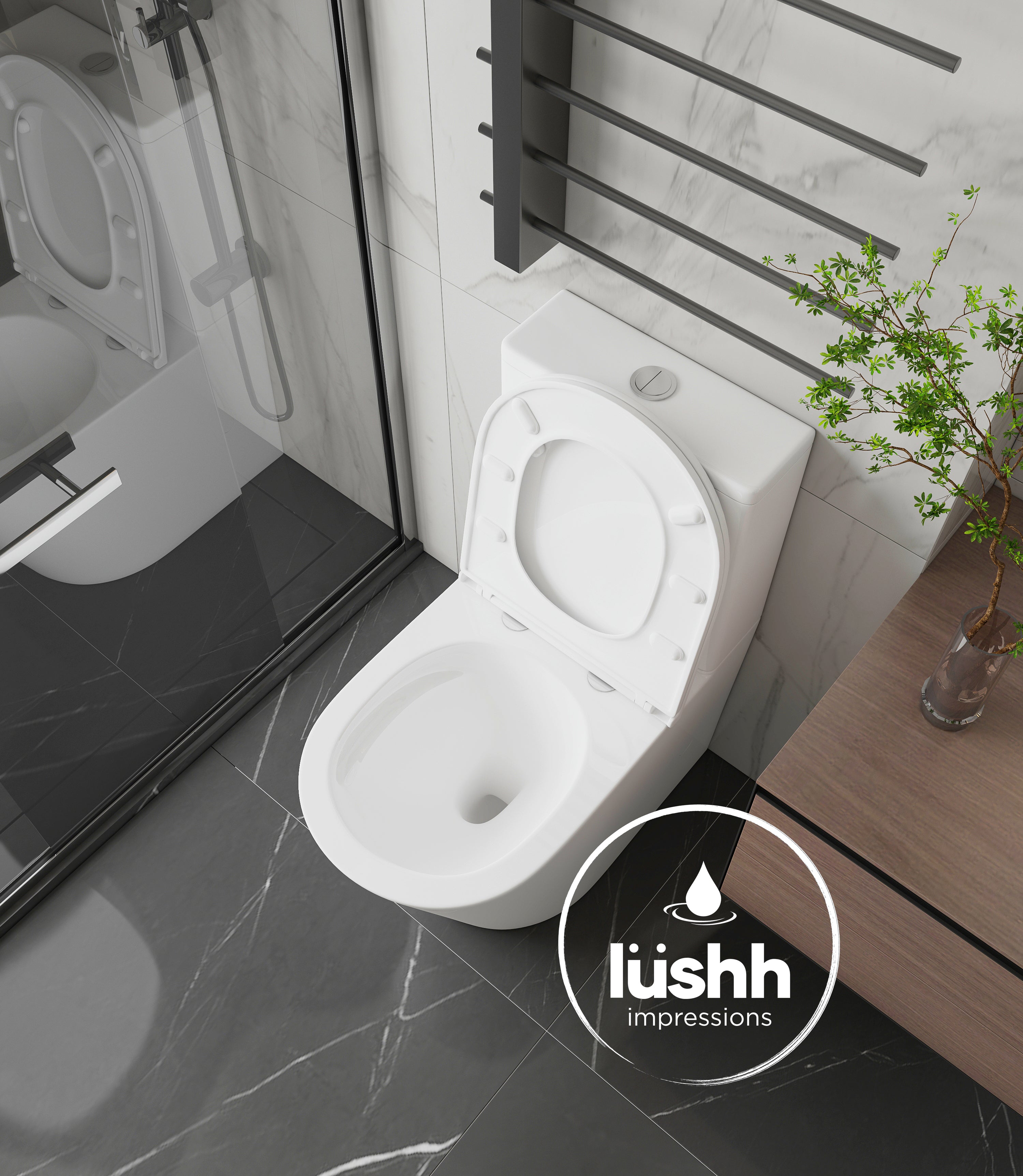 Lushh Grandiflora XL Back To Wall Toilet Suite