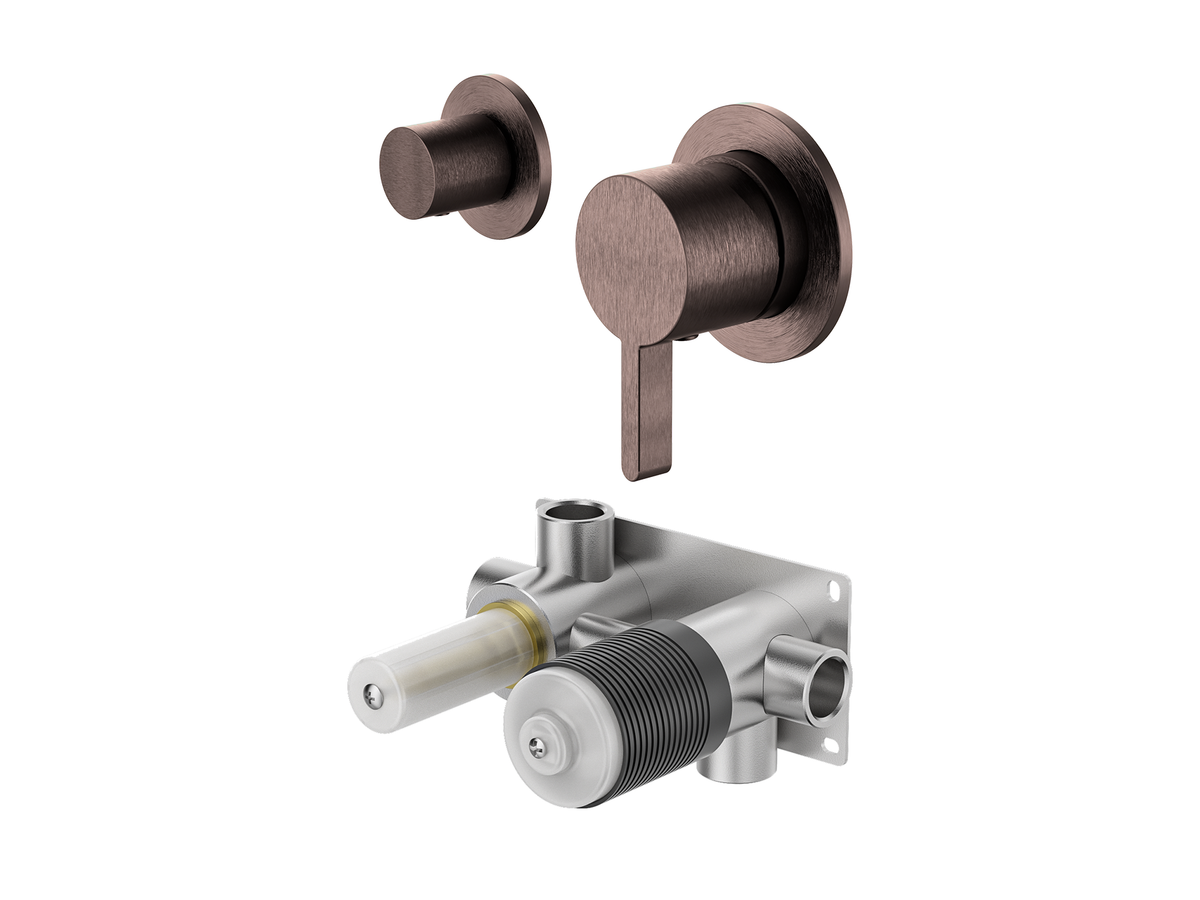 Lotus Horizontal Wall Diverter Shower/Bath Mixer Separate Plates LS-LO-304 / 306