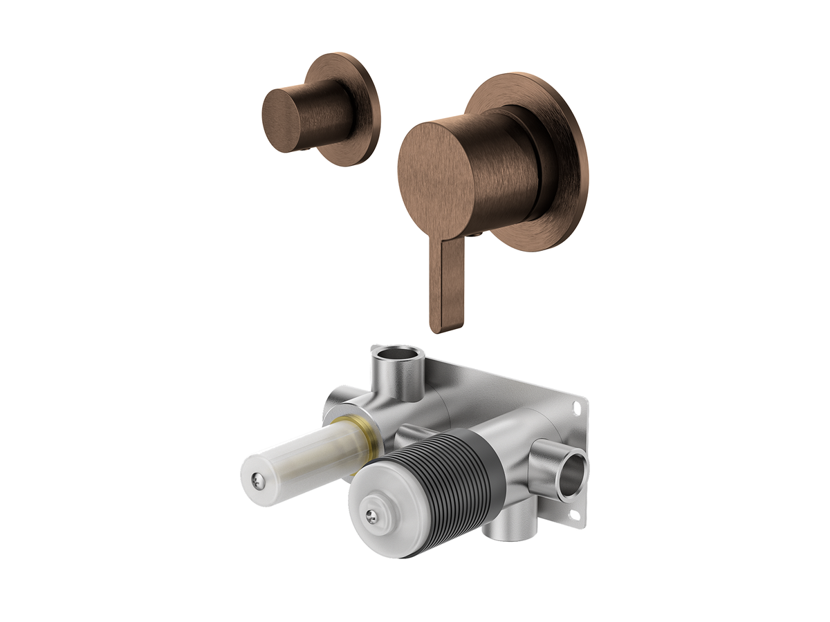 Lotus Horizontal Wall Diverter Shower/Bath Mixer Separate Plates LS-LO-304 / 306