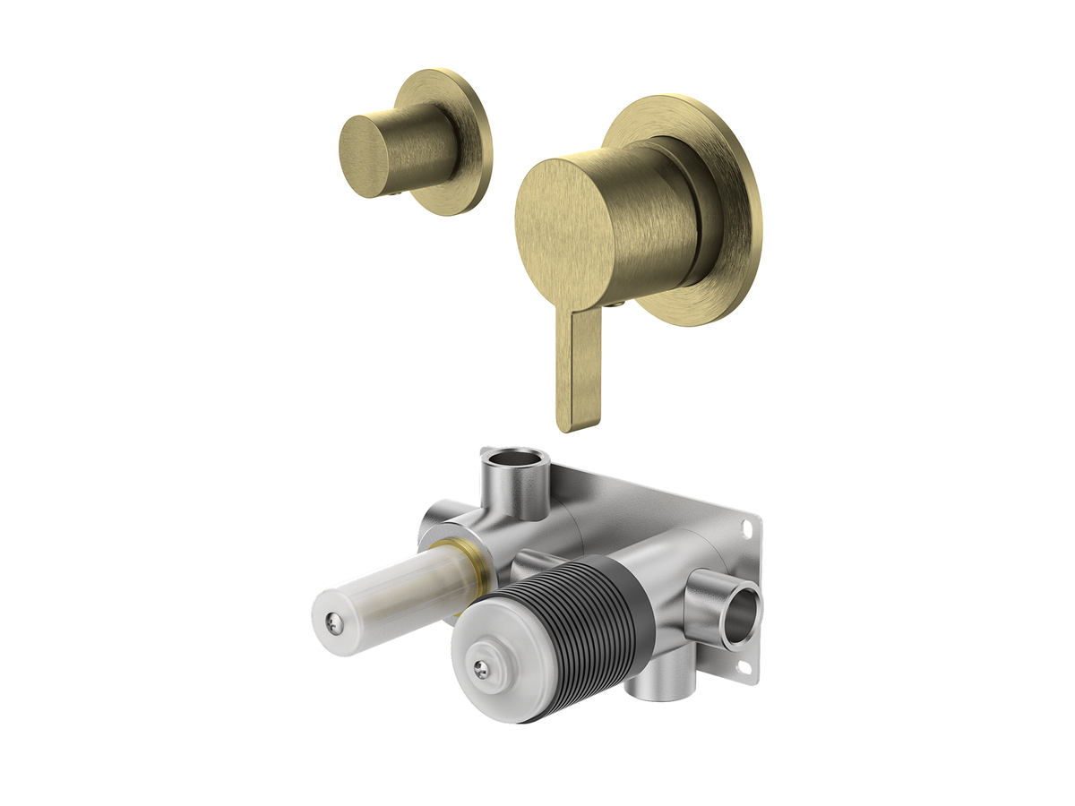 Lotus Horizontal Wall Diverter Shower/Bath Mixer Separate Plates LS-LO-304 / 306