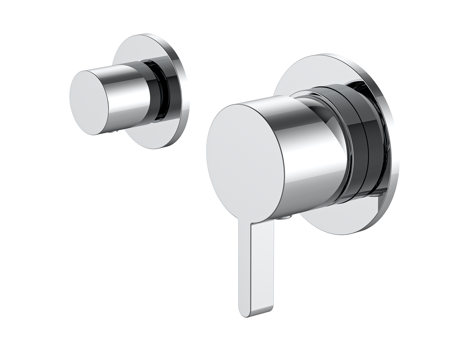 Lotus Horizontal Wall Diverter Shower/Bath Mixer Separate Plates LS-LO-306