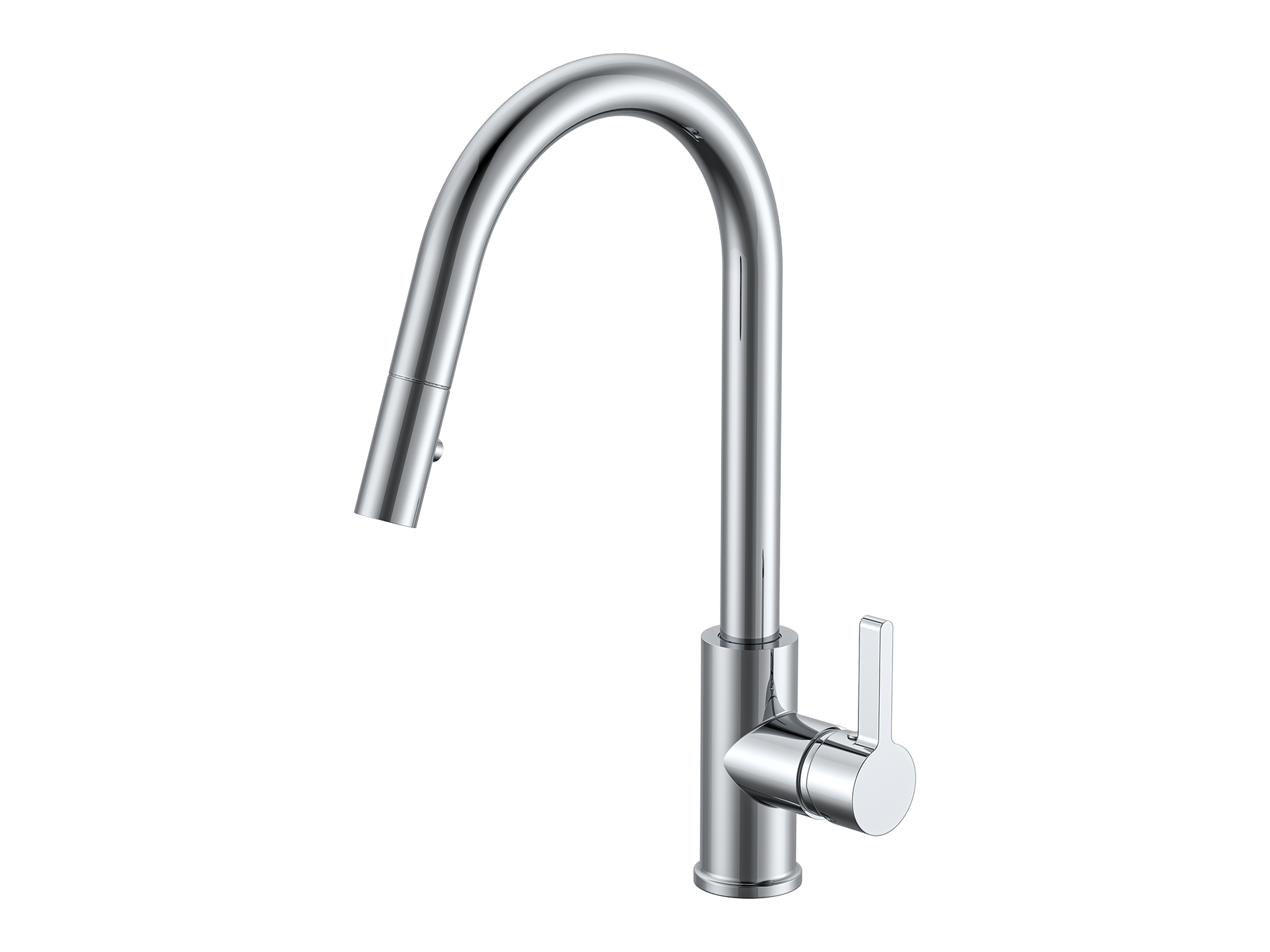 Lushh Lotus Gooseneck Pullout Sink Mixer with Vegie Spray LS-LO-POSMV