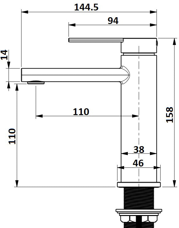 Lushh Lilly Pilly Basin Mixer LS-LP-301